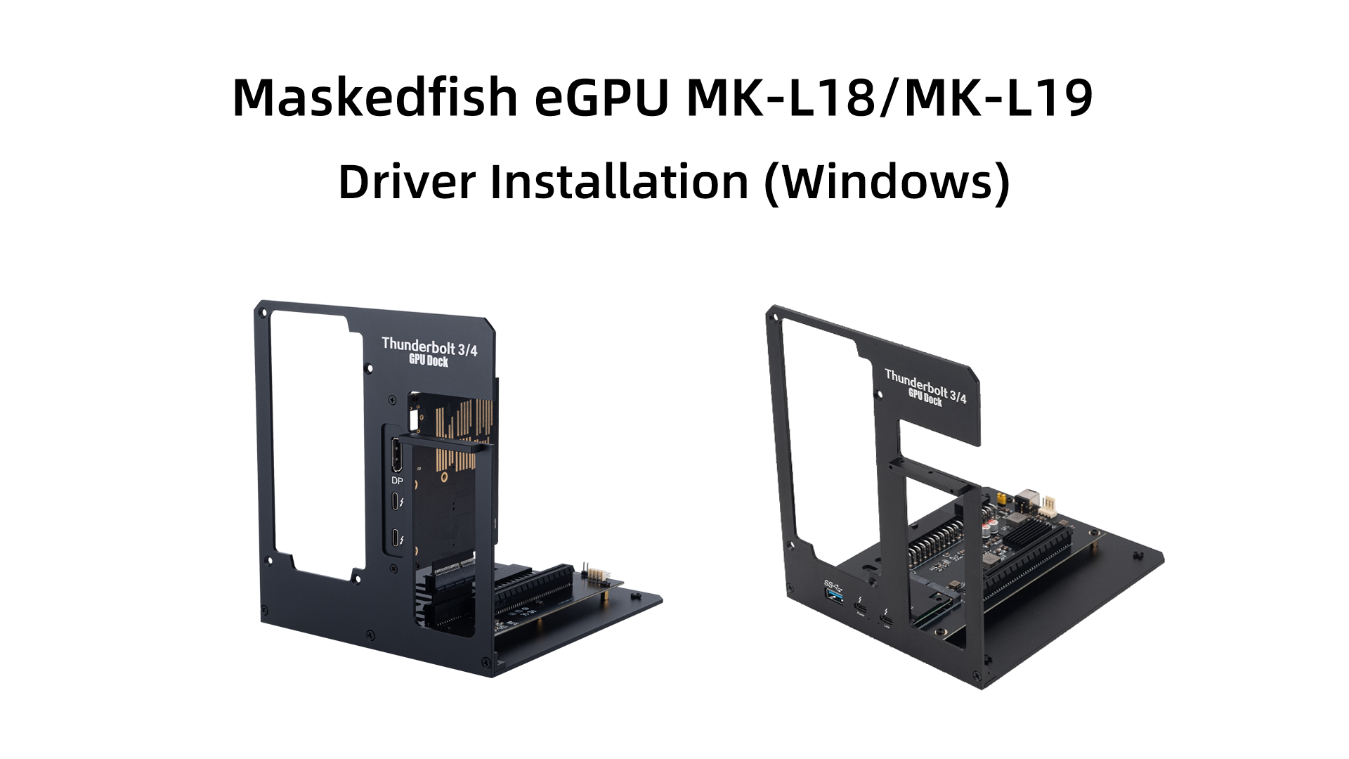 Amazon.com: Maskedfish eGPU Enclosure Thunderbolt 3/4 USB4 40Gbps