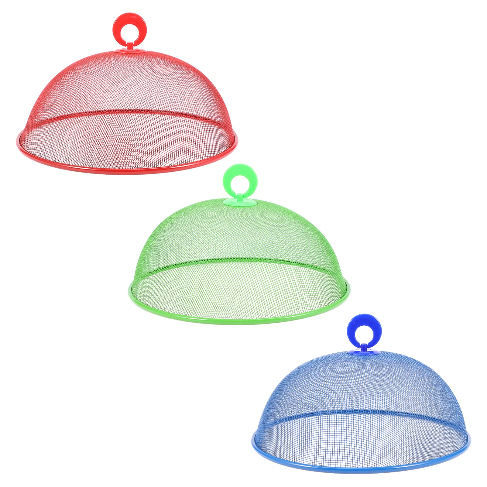 HOLIDYOYO 3pcs Mesh Food Covers Household Dish Covers for Outdoor Picnics Bbqs Indoor Use Insect Tents Colors