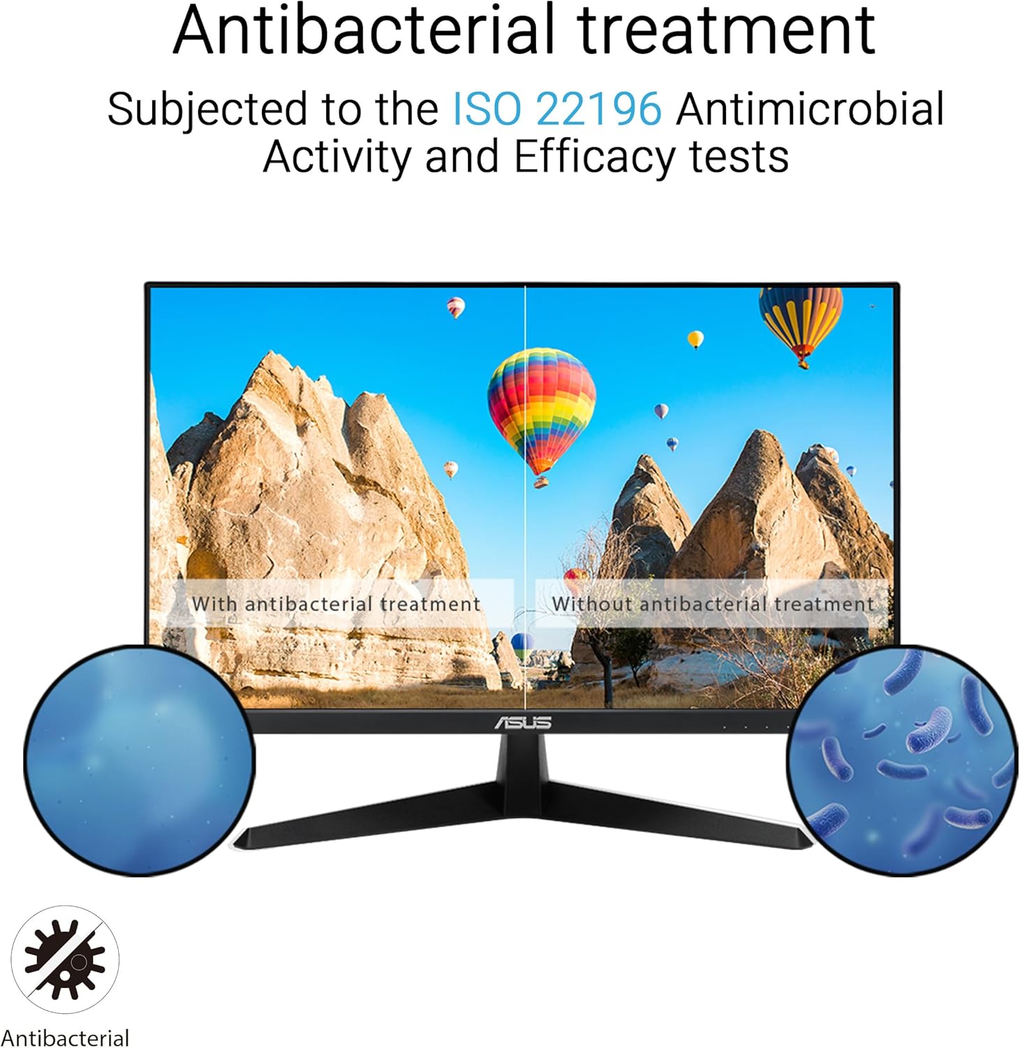 ASUS VY249HGR Eye Care Gaming Monitor – 24-Inch (23.8-Inch viewable), IPS, Full HD, Frameless, 120Hz, Adaptive-Sync, 1ms MPRT, HDMI, Low Blue Light, Flicker Free, Wall Mountable