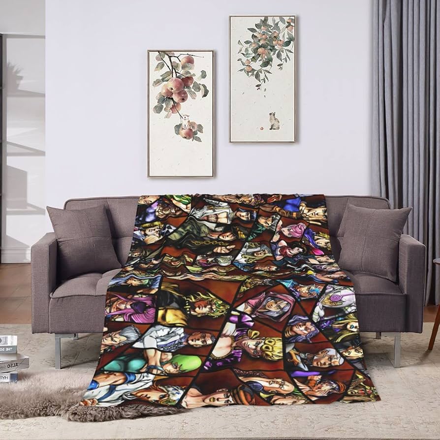 Amazon｜ジョジョの奇妙な冒険 黄金の風 ブランケット フェルト生地