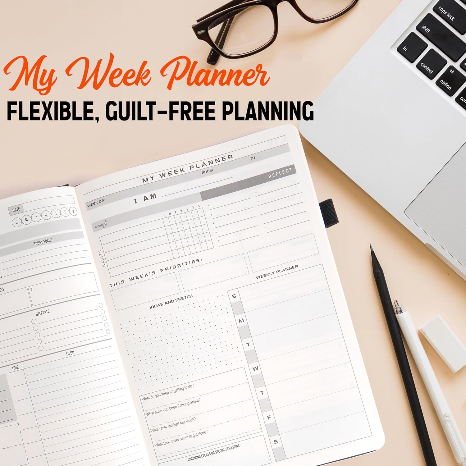 The ADHD Planner for Adults - 6 Month Undated Weekly Daily Full Focus Planner Organizer Notebook - Organizing Solutions for People with ADHD and Neurodivergent Men and Women (Mint Green) - Image 5