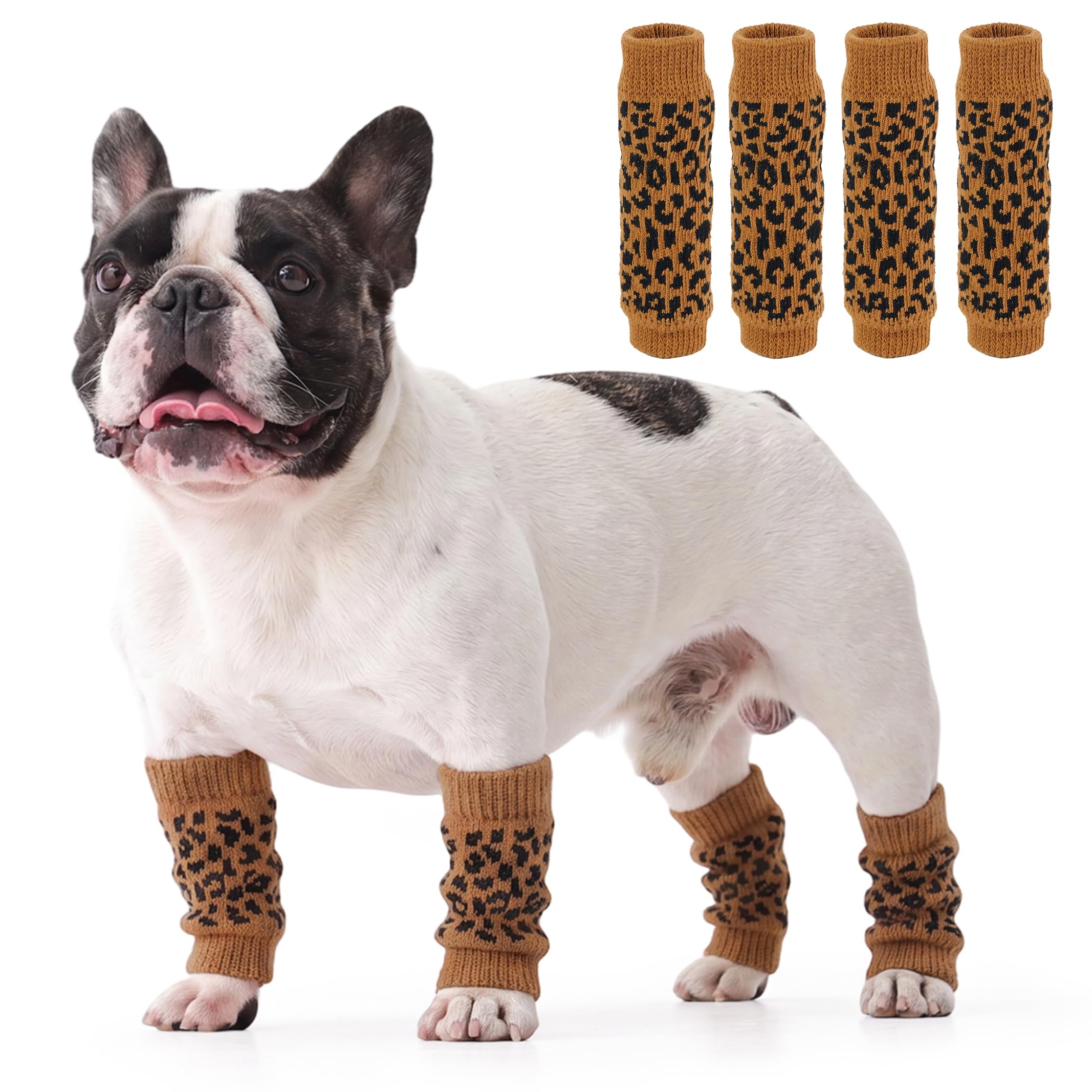 4 PCS Dog Elbow Sleeve for Calluses Skin Problems Wounds After Surgery