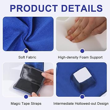 2PCS Bedridden Patient Care Kit, Positioning Bed Pad with Handles & Leg Elevation Turning Pillow, Elderly Nursing Aid Set for Bedridden, Seniors, Surgery Recovery,Home Hospital Care