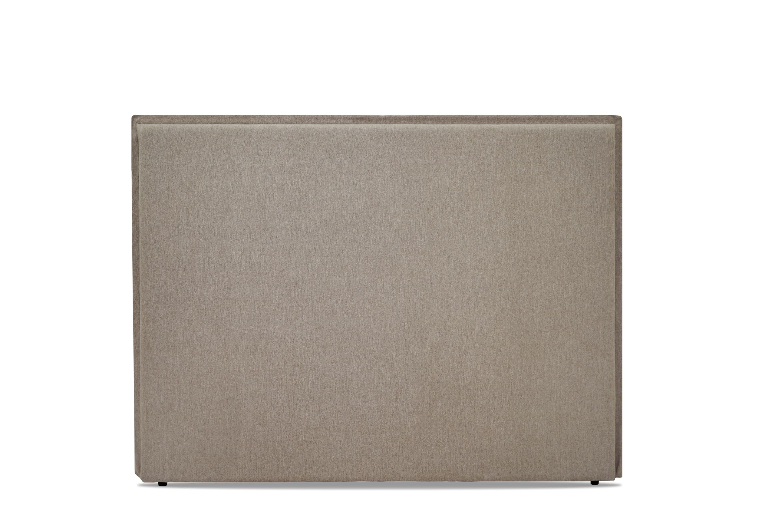 Cabecero de Cama Duna Tapizado Lino Tela Antimanchas, Fibras Naturales, Tacto Fresco, Moderno y Elegante, Color Lino Tierra, Cabecero 160X120 cm (Cama 150)