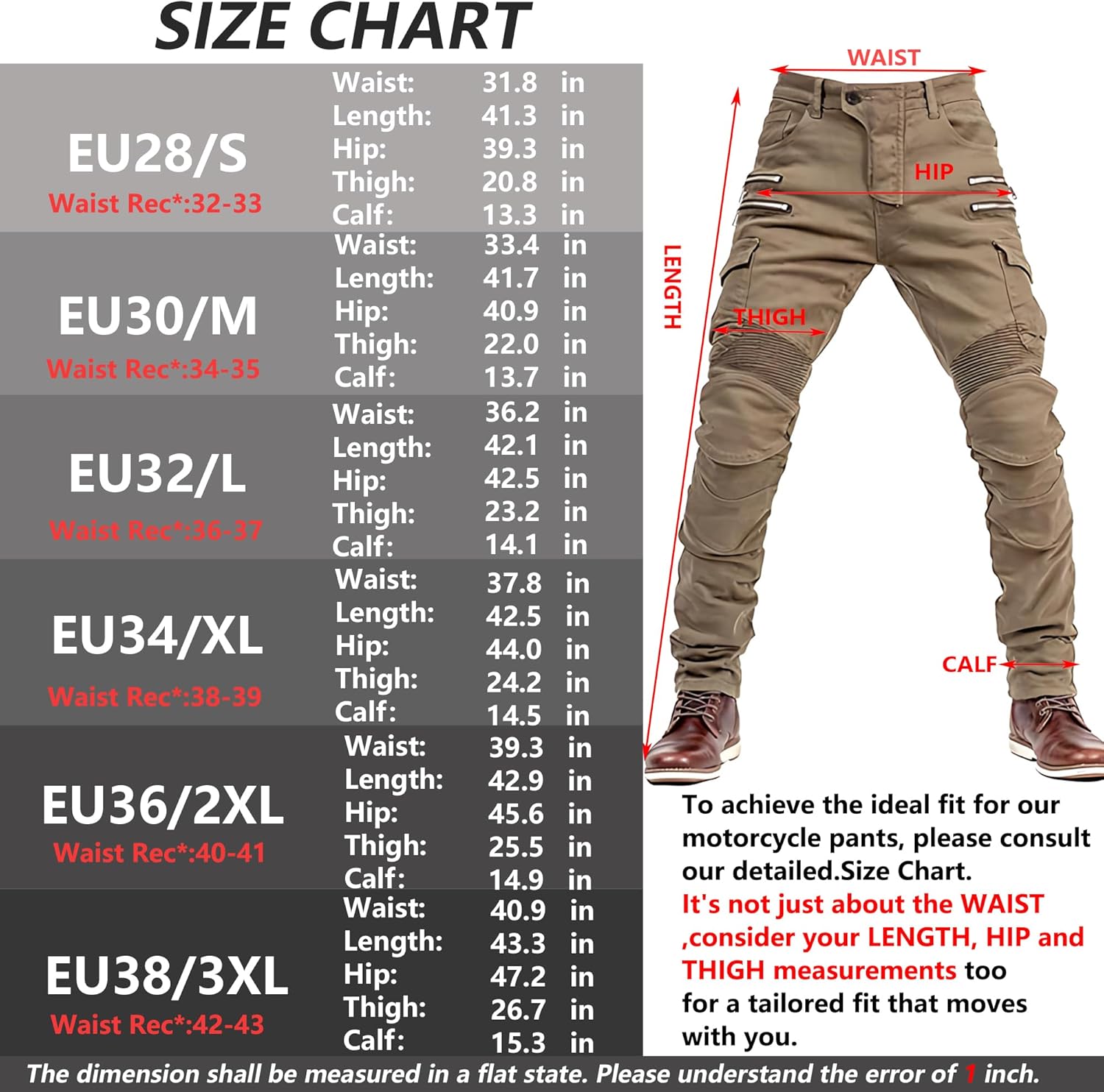 LOMENG Motorcycle Riding Pants Motorbike Motocross Cycling Jeans Safety CE Knee Hip Removable Armored All Seasons for Men - Image 6