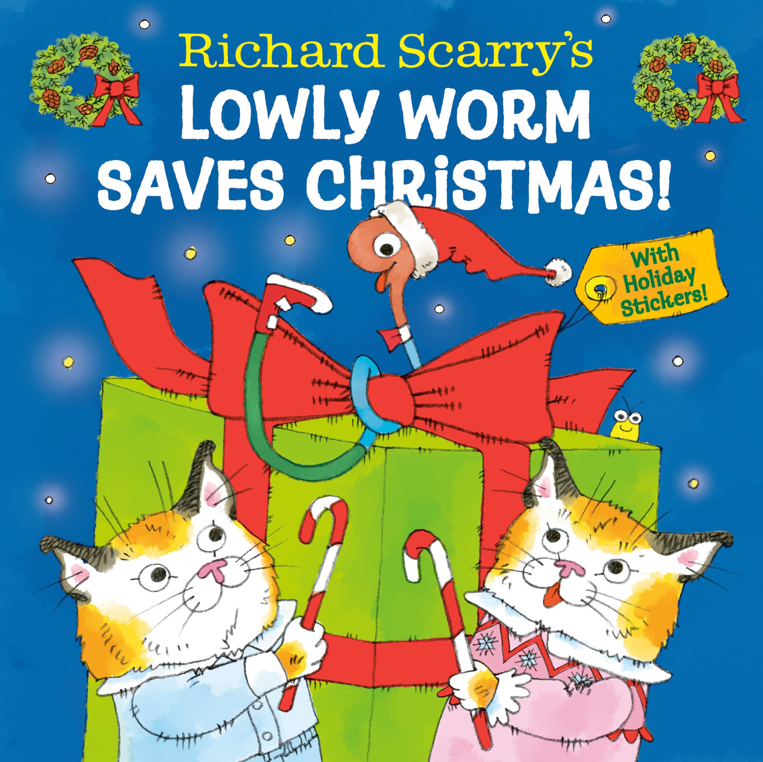 Richard Scarry's Lowly Worm Saves Christmas! by Richard Scarry (Hardback Book)