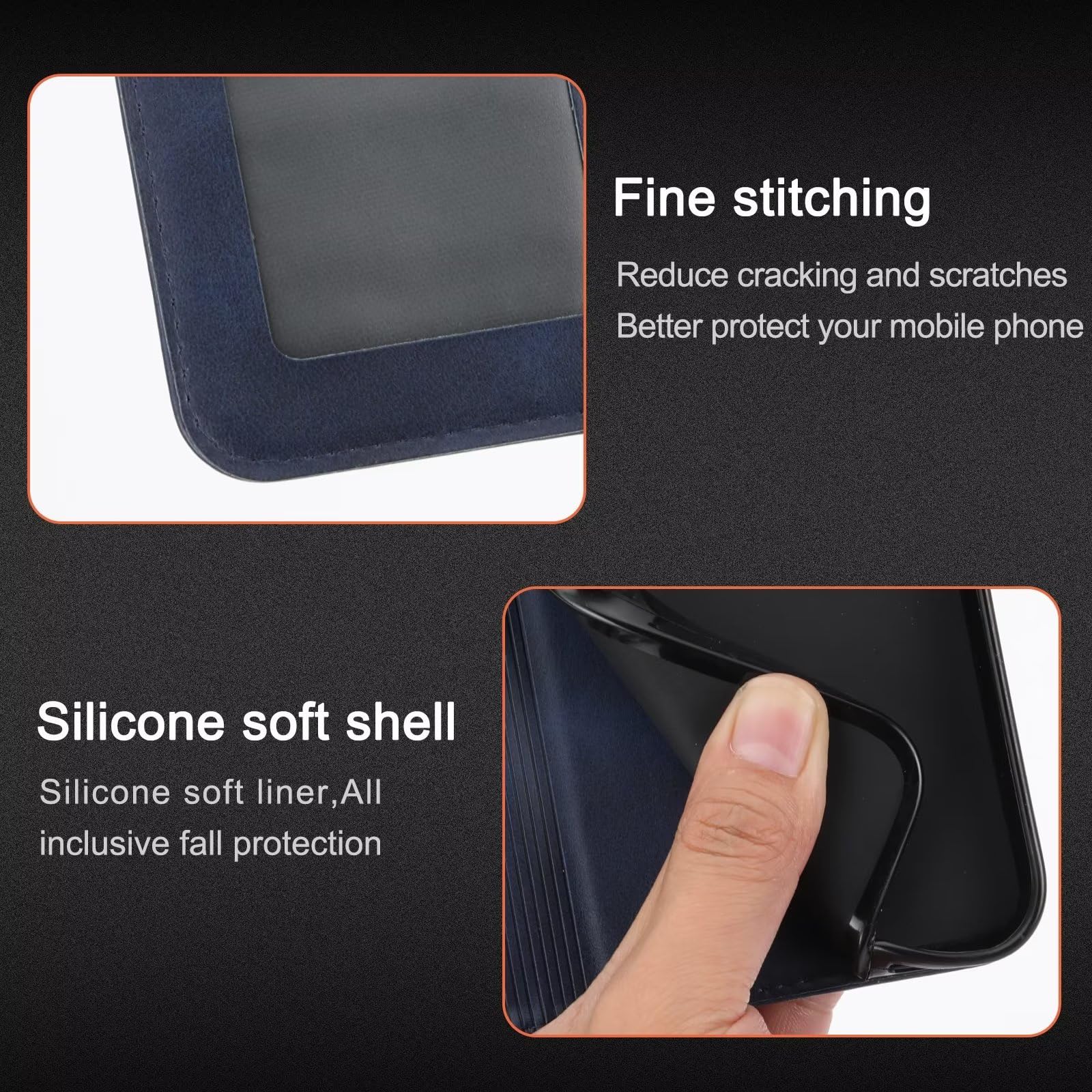 Cover per Xiaomi 15, Custodia Portafoglio in Pelle Cover Folio a