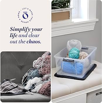 Amazon.com - HOMZ 4-Pack Secure Latch, Clear Plastic Storage