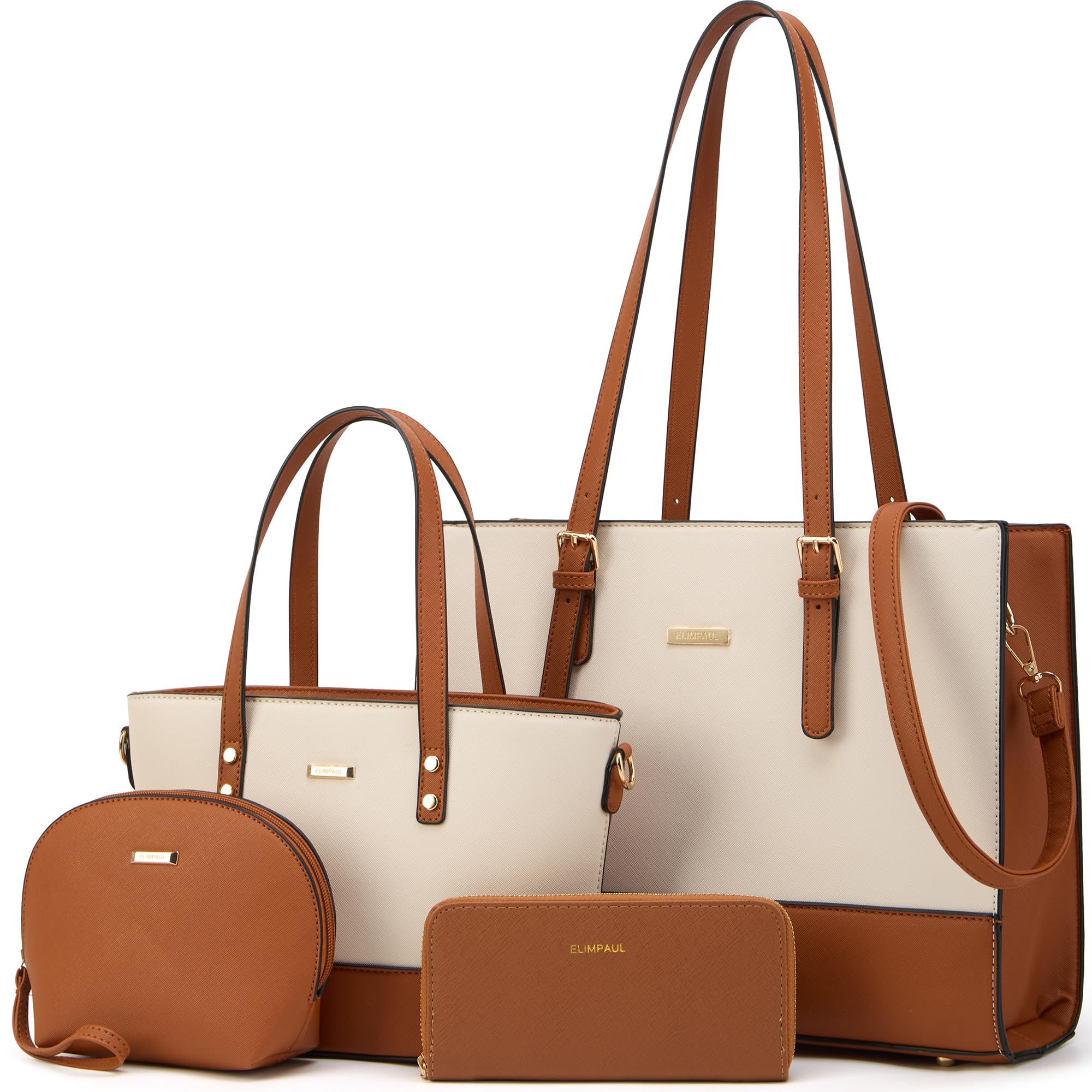 Modische Damen-Handtaschen, Tragetasche, Schultertasche, Tragegriff oben, Geldbörsen-Set