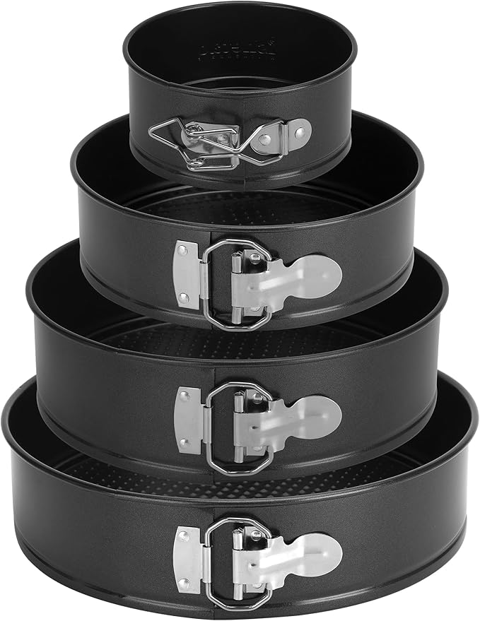 isheTao Cake Pan Set for Baking, NonStick Springform Pans