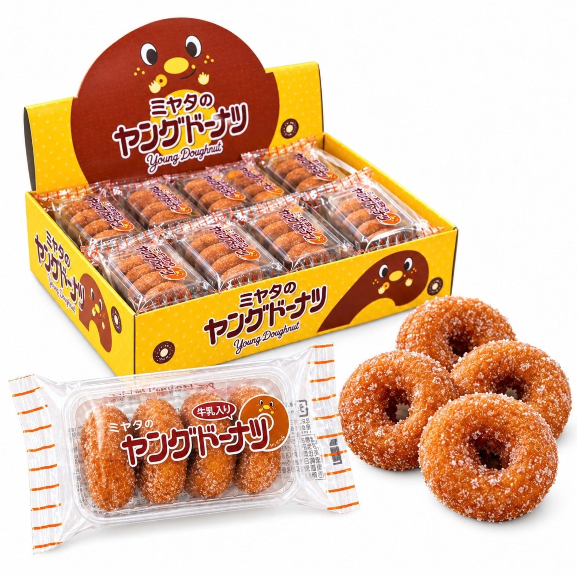 Amazon.co.jp: 宮田製菓 ヤングドーナツ 箱買い おやつ スイーツ