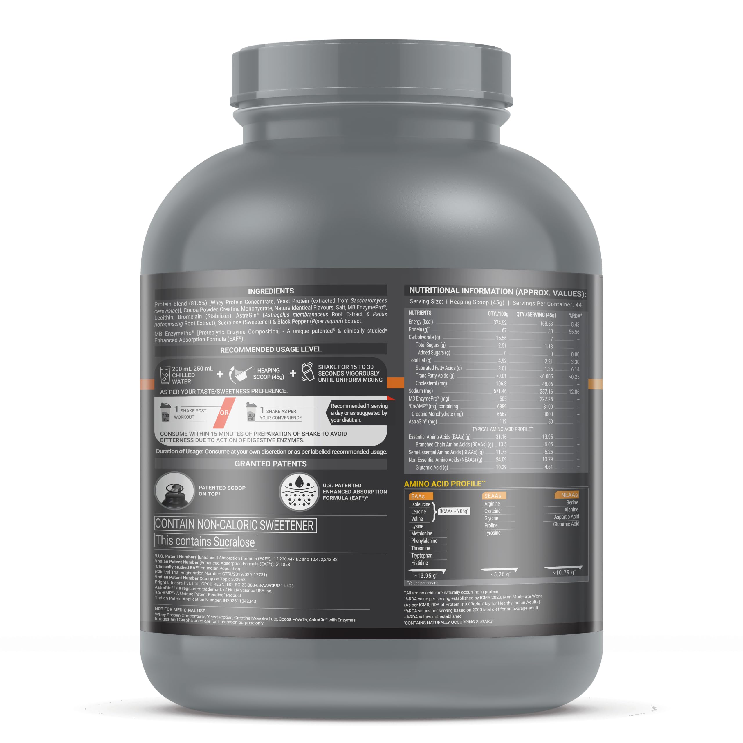 MuscleBlaze Biozyme Whey PR Protein Powder, 2kg (4.4lbs) — Amazon image 7