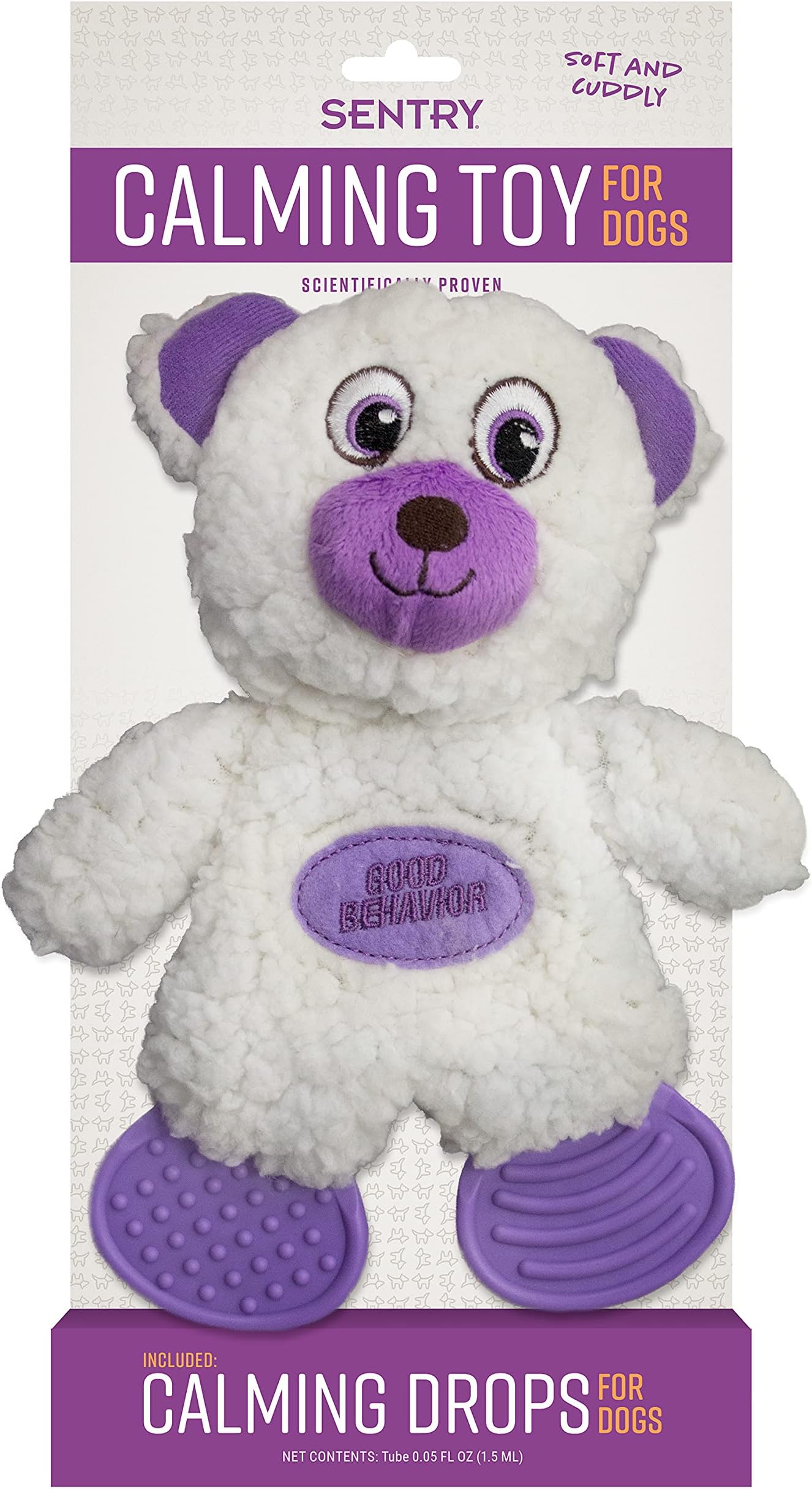 SentryPET Care SENTRY Calming Toy for Dogs, One Calming Drop Application Included