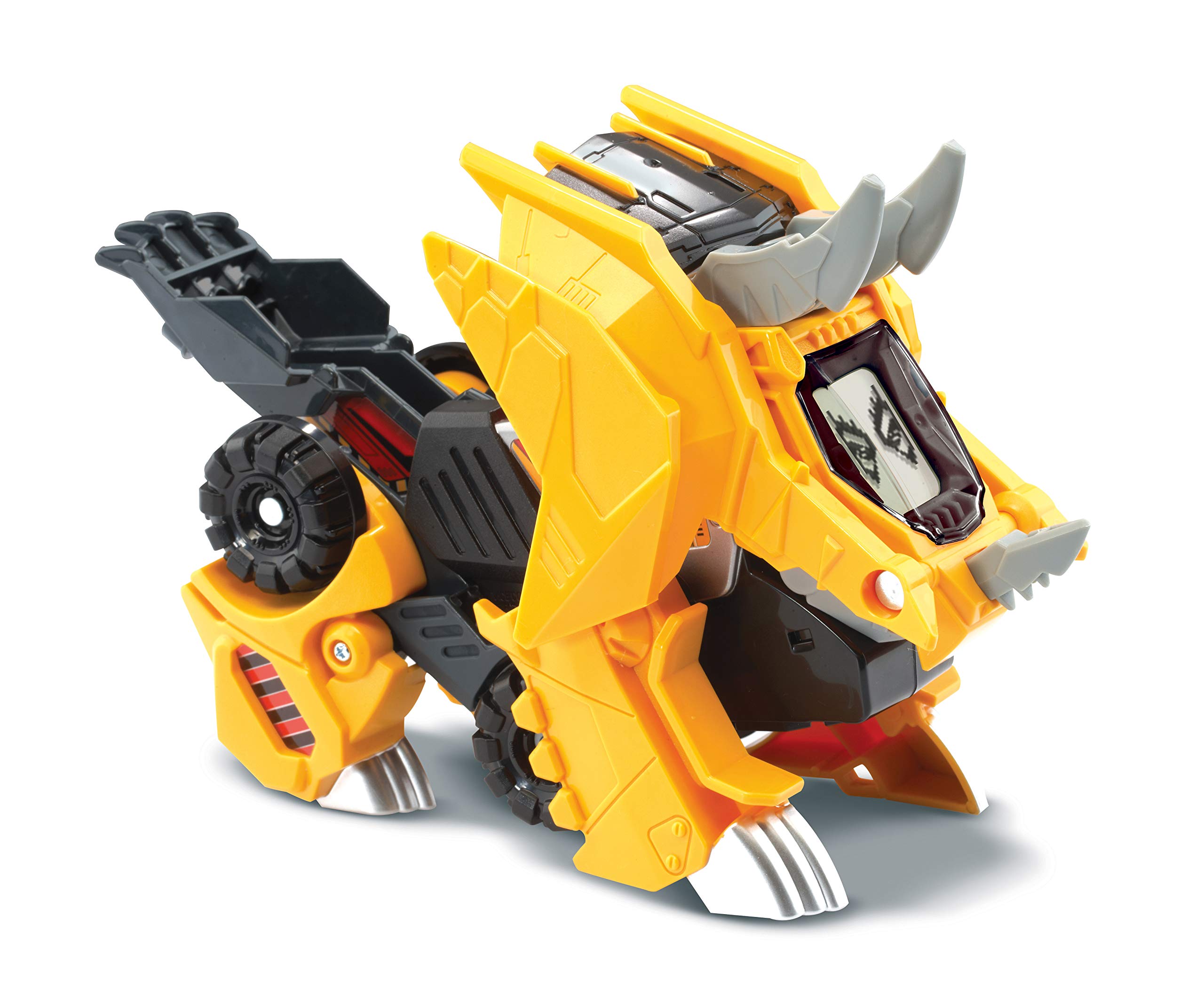 VTech - Switch & Go Dinos, Dinosaure Sonore Molops, Le Super Tricératops, Jouet 2 en 1 Transformable en Bulldozer, Cadeau Enfant Dès 4 Ans - Contenu en Français