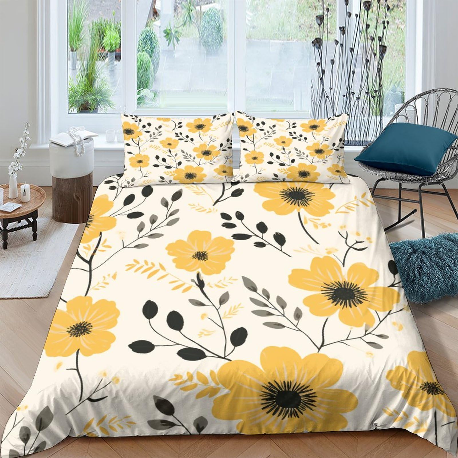 Parure De Lit De Luxe IOFEER en polycoton infroissable pour en finir avec le lit terne