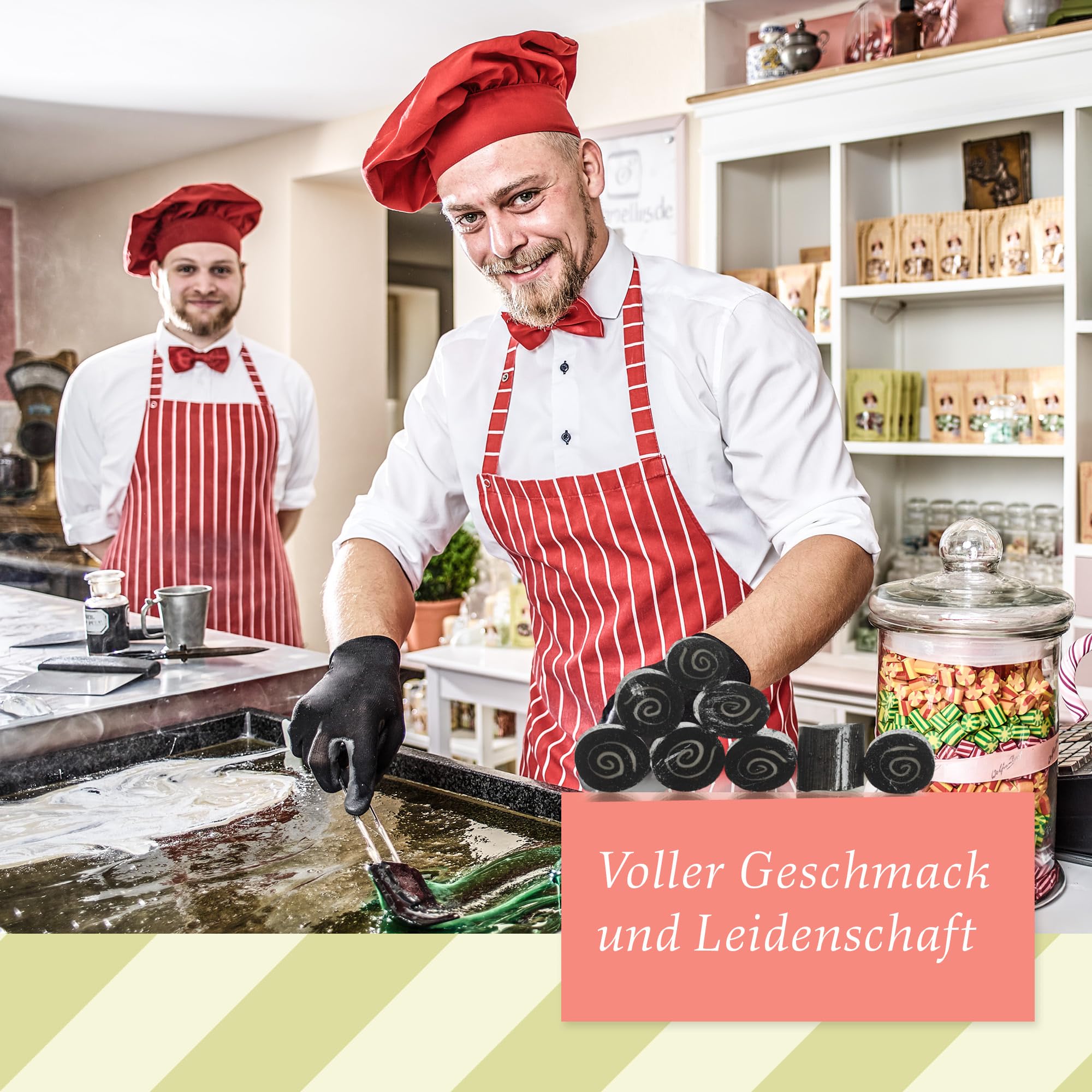 Original Meister Karamellus Lakritz BonBons (9 x 80g Tüte) Kräuterbonbons 100% Handarbeit aus deutscher Manufaktur, Lutschbonbon frei von Geschmacksverstärkern - Ideal für Kinder & Erwachsene