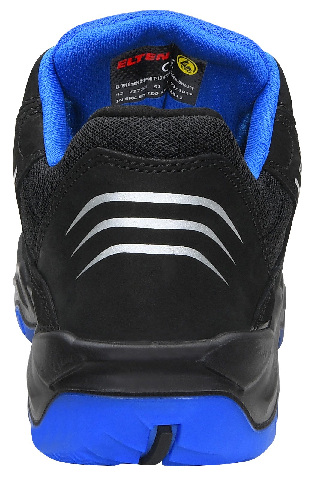 ELTEN Ambition Blue Low ESD S1 | Sicherheitsschuhe für Damen & Herren, Stahlkappe, leicht, atmungsaktiv, Gr. 39