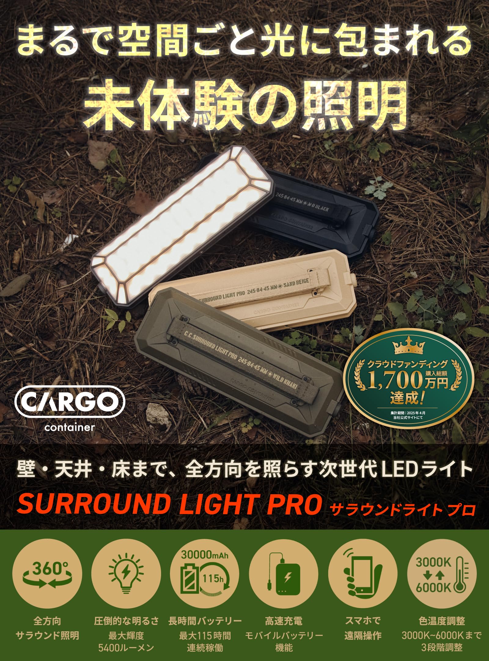 Amazon.co.jp: CARGO CONTAINER カーゴコンテナ SURROUND LIGHT PRO