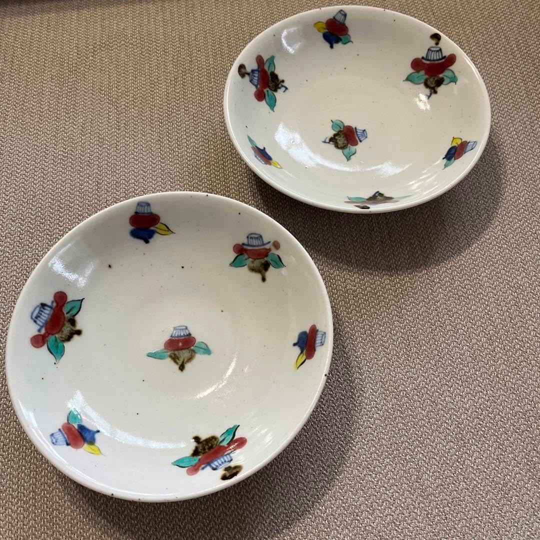 砥部焼 中田窯 椿柄 お皿 2枚 砥部焼-通販｜うちる