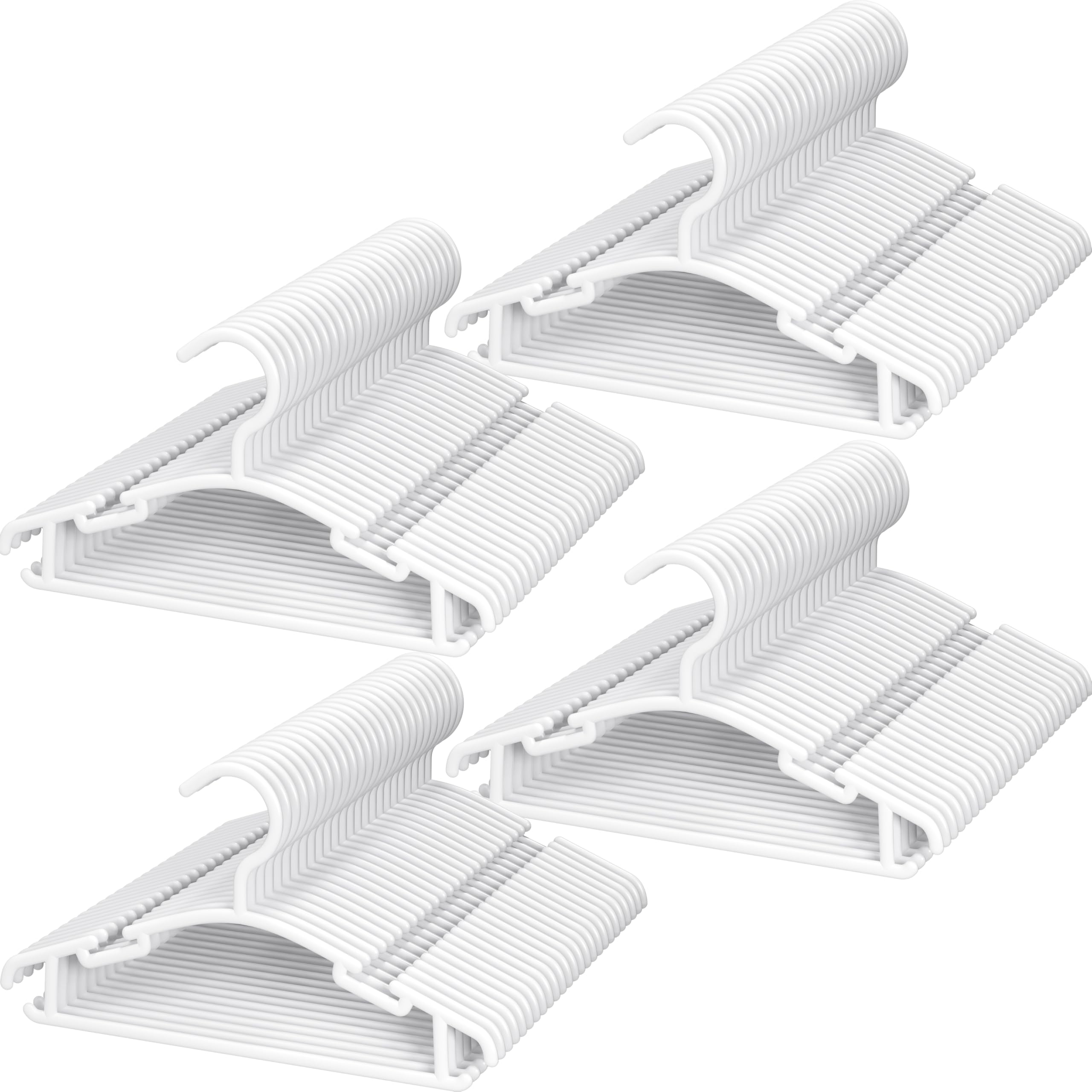 GoodtoU Baby Hangers 100Pack Kids Plastic Baby Clothes - clothing and closet storage | Mubboo