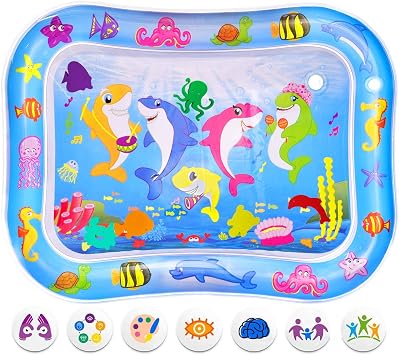 Vicrays Uuboxs Tapis D Eau Gonflable Pour Bebe Tapis D Eau De Qualite Superieure Pour Le Developpement Precoce De Bebe Requin Amazon Ca Bebe Et Puericulture