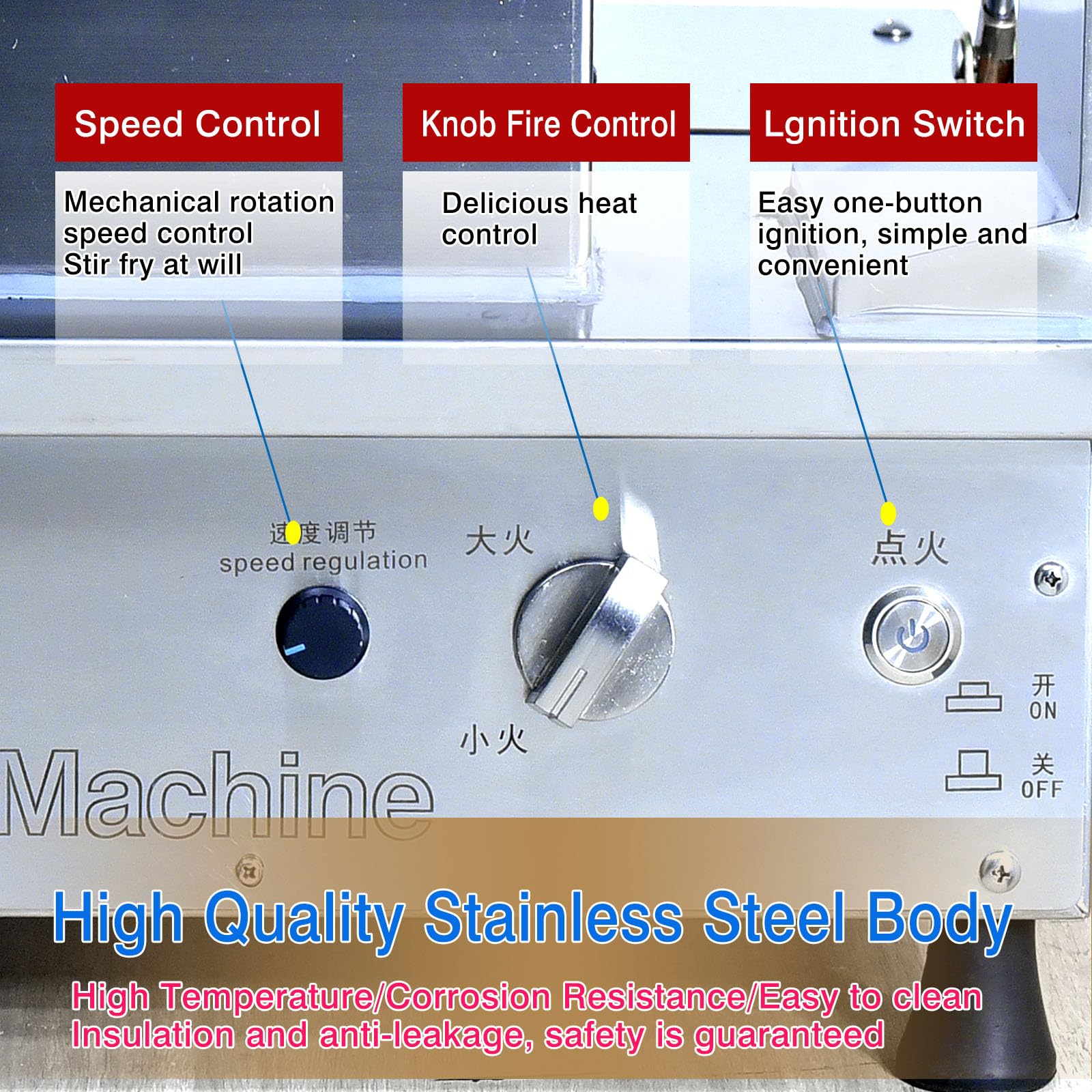 Máquina automática de wok para freír con pulverización de agua, cocina automática de 360 °, máquina de cocción automática, máquina de freír tipo tambor, máquina de cocción automática wok 6