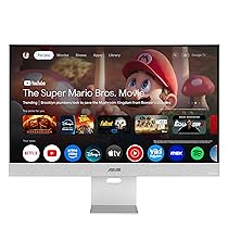 ASUS ZenScreen M32UC Monitor da 31,5″, Ultra HD IPS (3840×2160), HDMI, DisplayPort, Hub USB, USB-C, HDMI e DisplayPort, Compatibile con Google TV e con lo Streaming, 99% sRGB, Argento