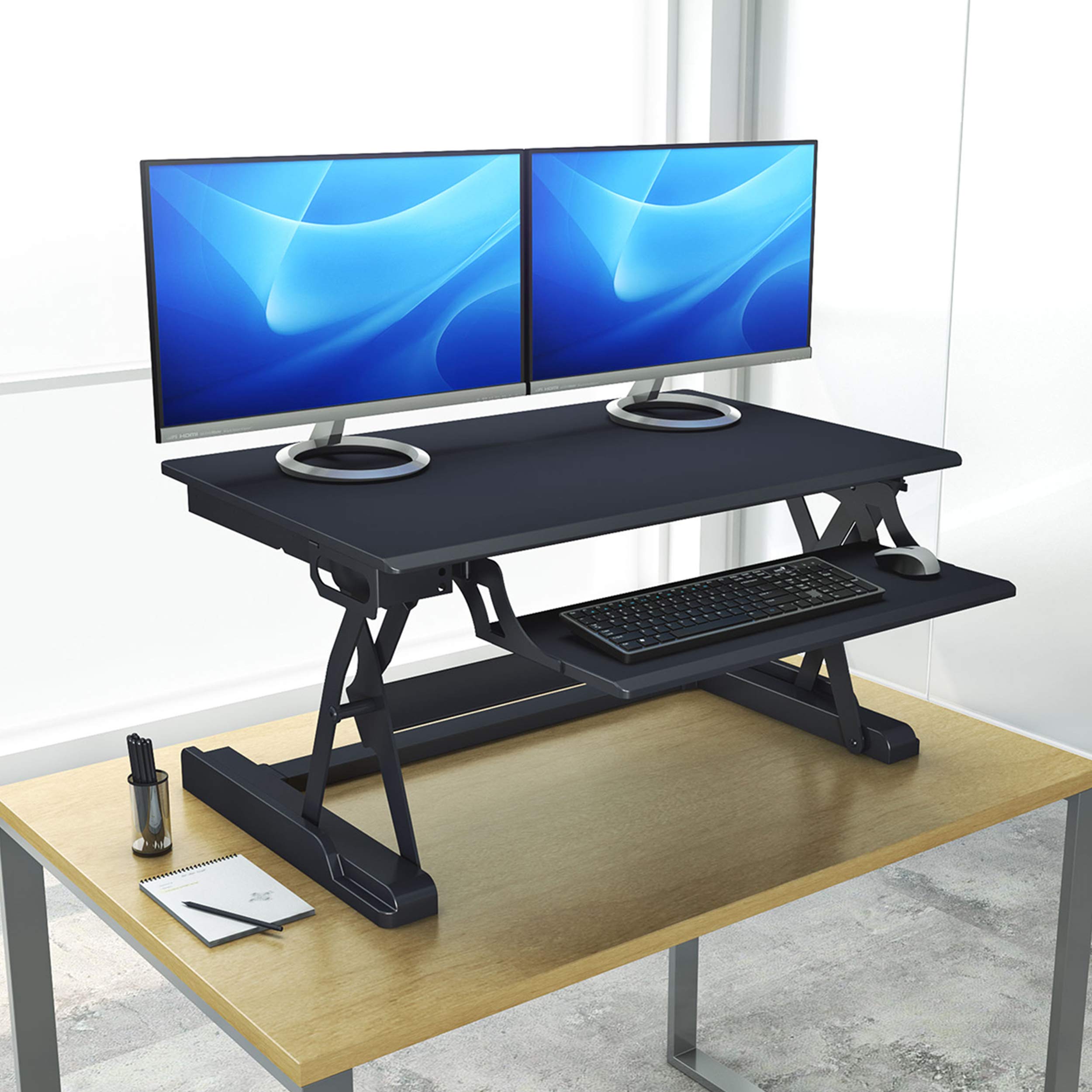 Buy Stand Up Desk Store AirRise Executive Standing Desk Converter with
