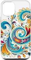 Vista 28 de Turquoise Paisley Boho Chic Case for iPhone 17