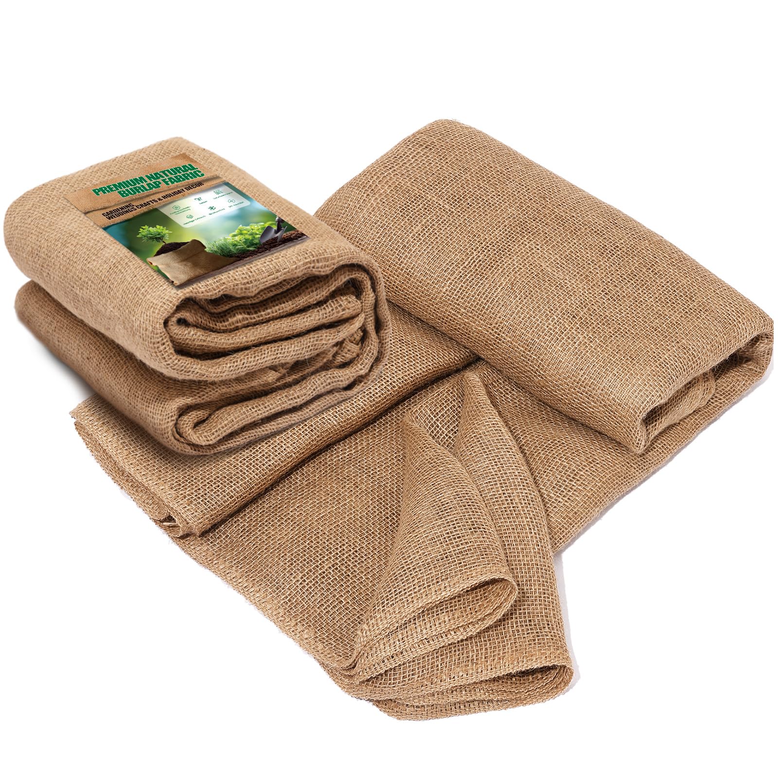 40 inch x20 Feet Premium Natural Burlap Fabric Roll