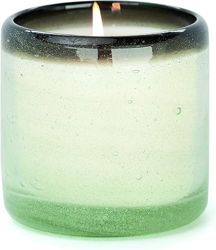 Paddywax Velas perfumadas Coastal La Playa Collection Vela artesanal en vidrio soplado a mano, 9 onzas, vainilla rosa