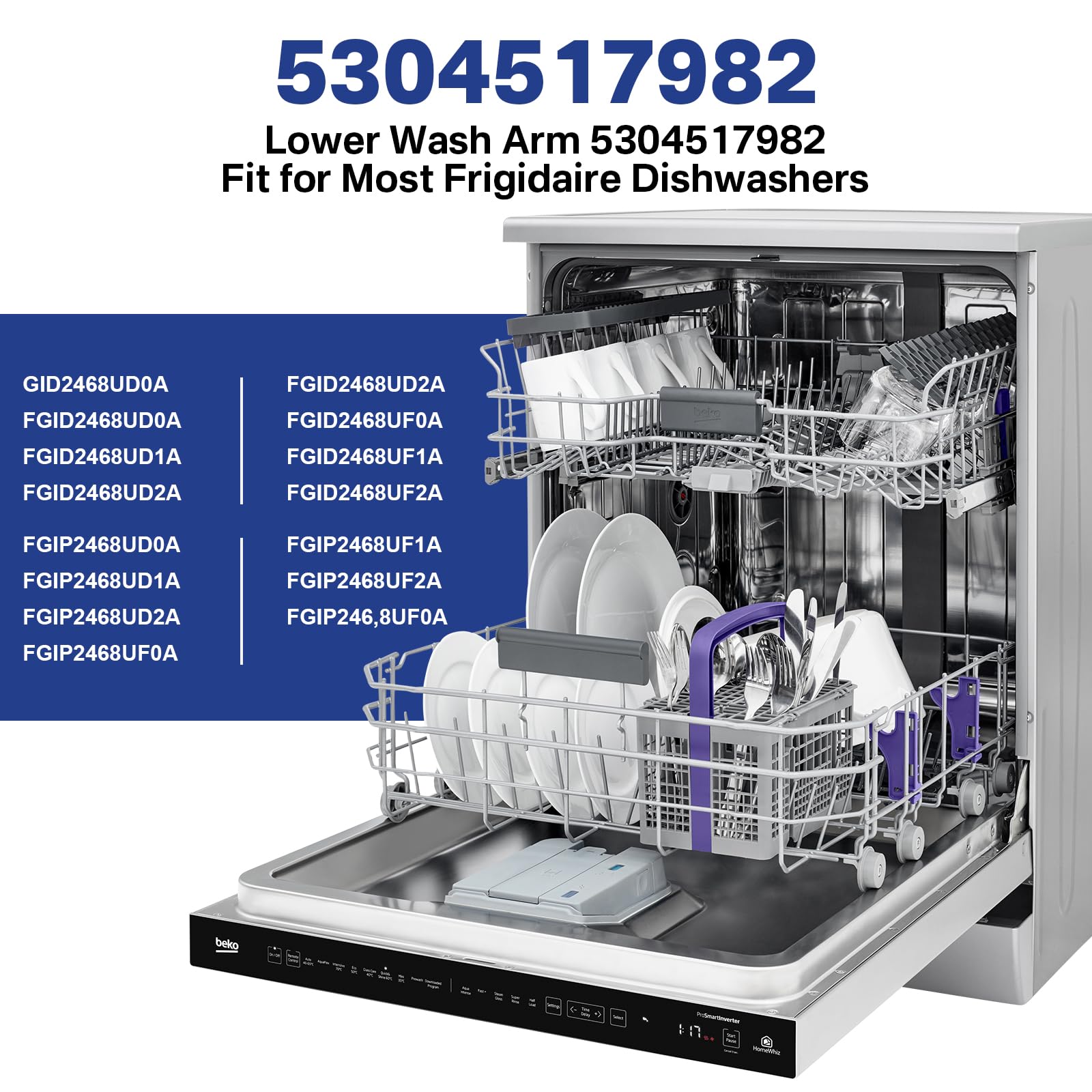 Unterer Wascharm Für Spülmaschine Frigidaire 5304517982 – Ersetzt AP6886145, PS12717897 U.a. – Einfach Wechseln!