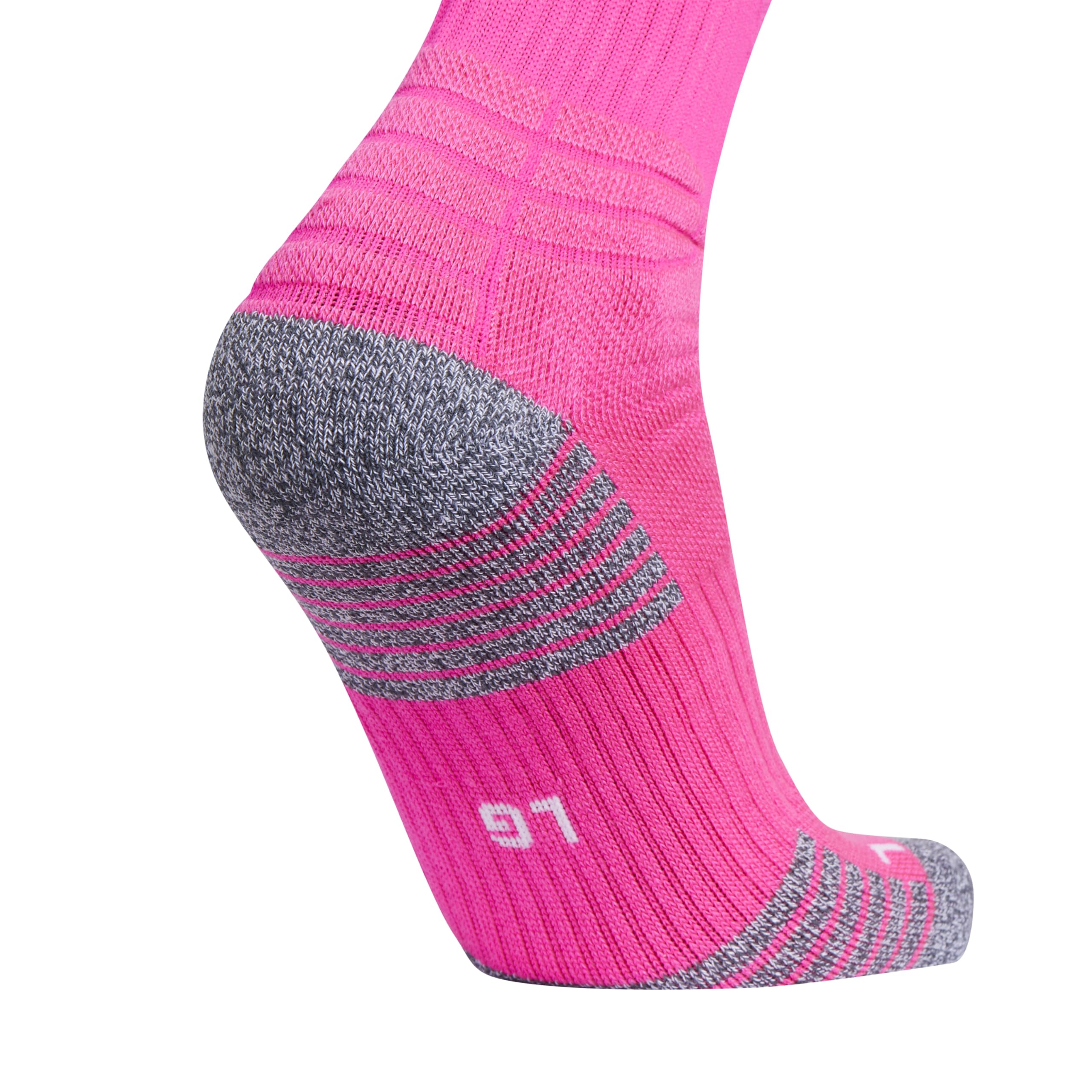 adidas 5-Star Cushioned Crew Socks 2.0 (1-Pair), Team Shock Pink/White, Medium