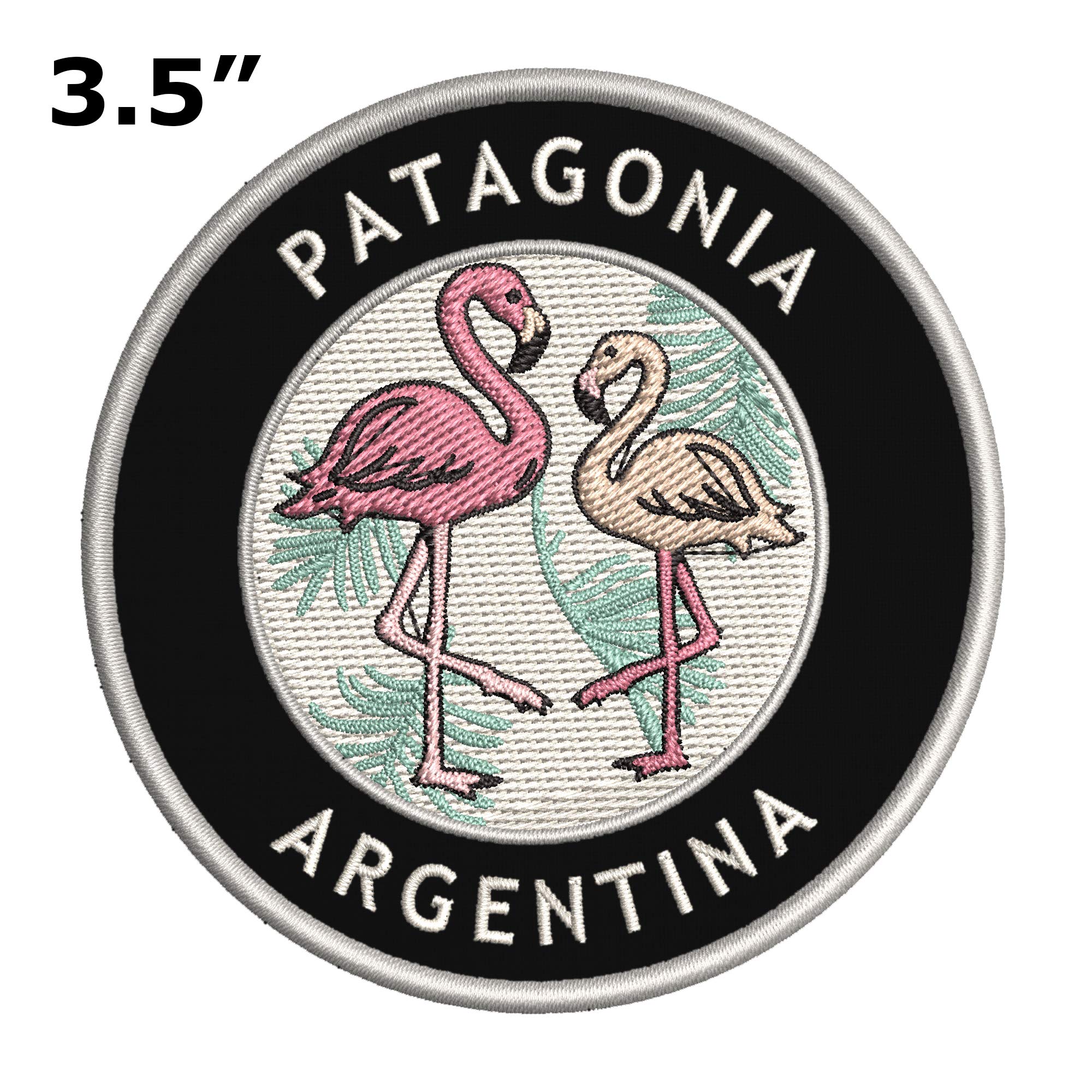 Amazon.com: Patagonia, Argentina Two Flamingos Embroidered Premium