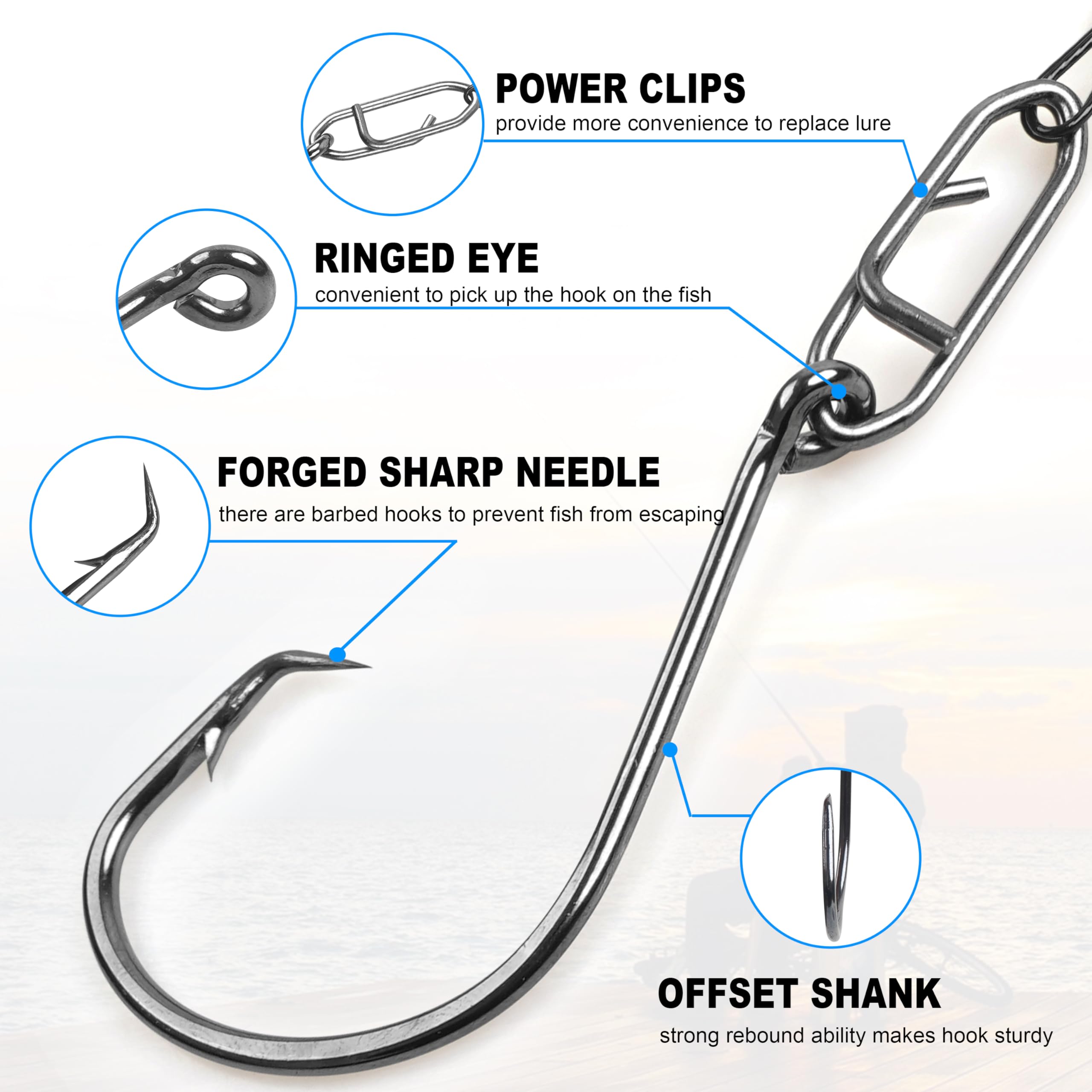 10 Stück Barsche Fliegenfischköder - Doppelhaken Set Für Süß-/Salzwasser