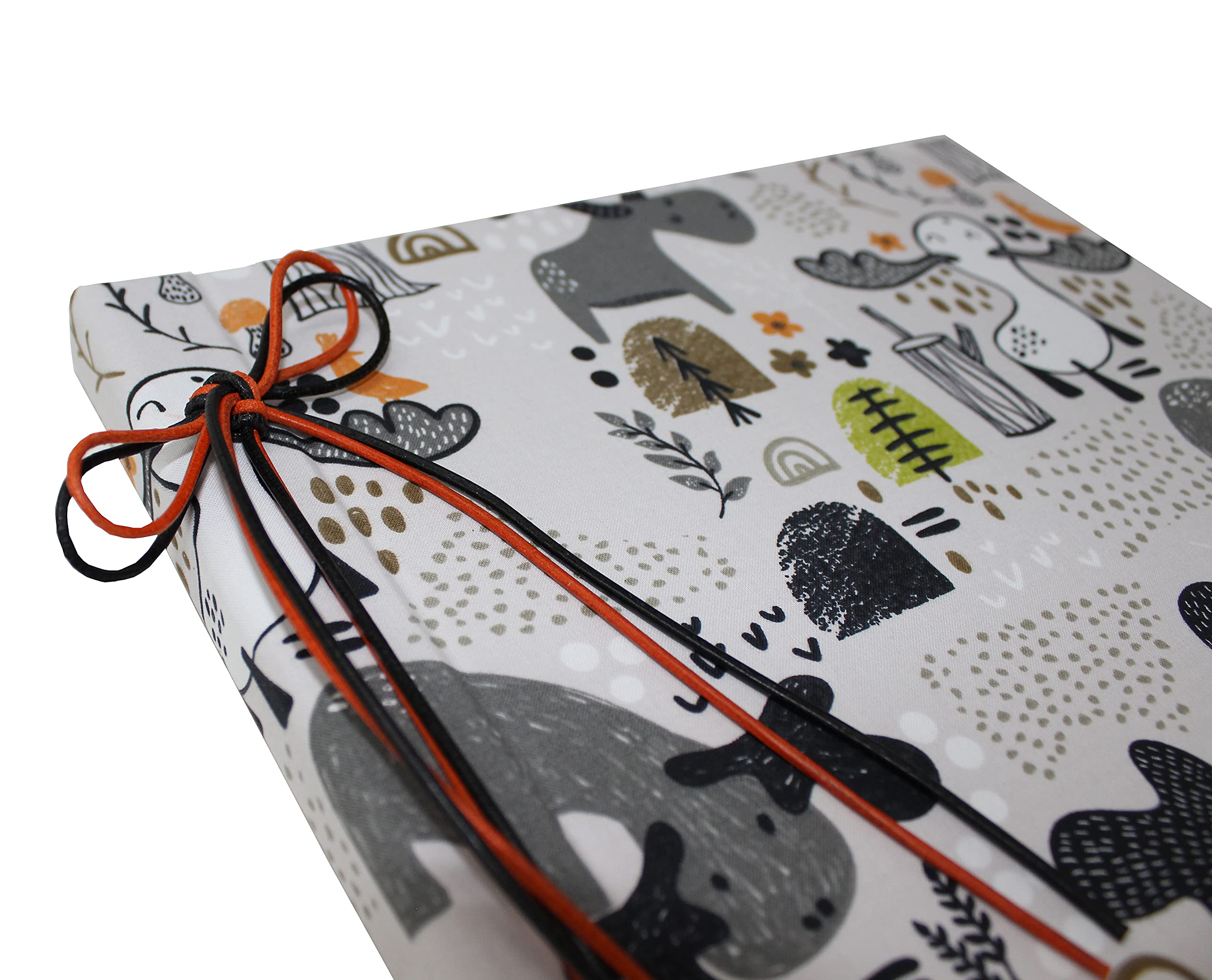 Álbum de fotos infantil con cubierta de tela de algodón con cordón