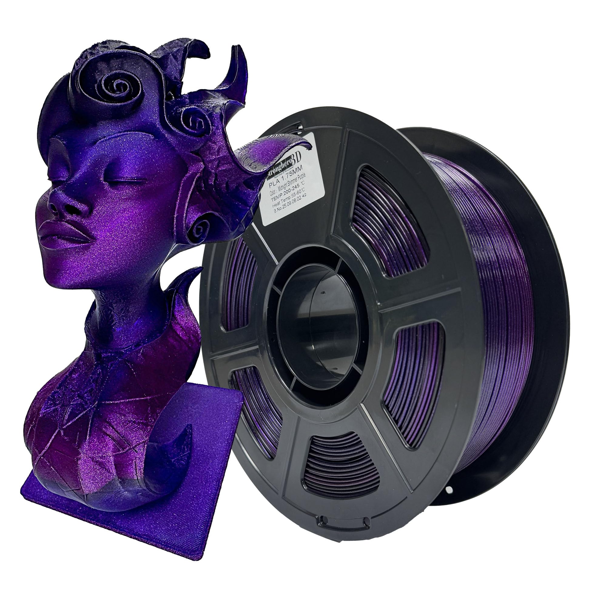 Silk Rainbow PLA Filament - Stunning Color Change Prints -19
