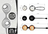 Vista 5 de Zen Q Ben Wa Balls para mujer, seis bolas de Kegel prémium para apretar, productos de ejercicio Kegel recomendados por los médicos, para control