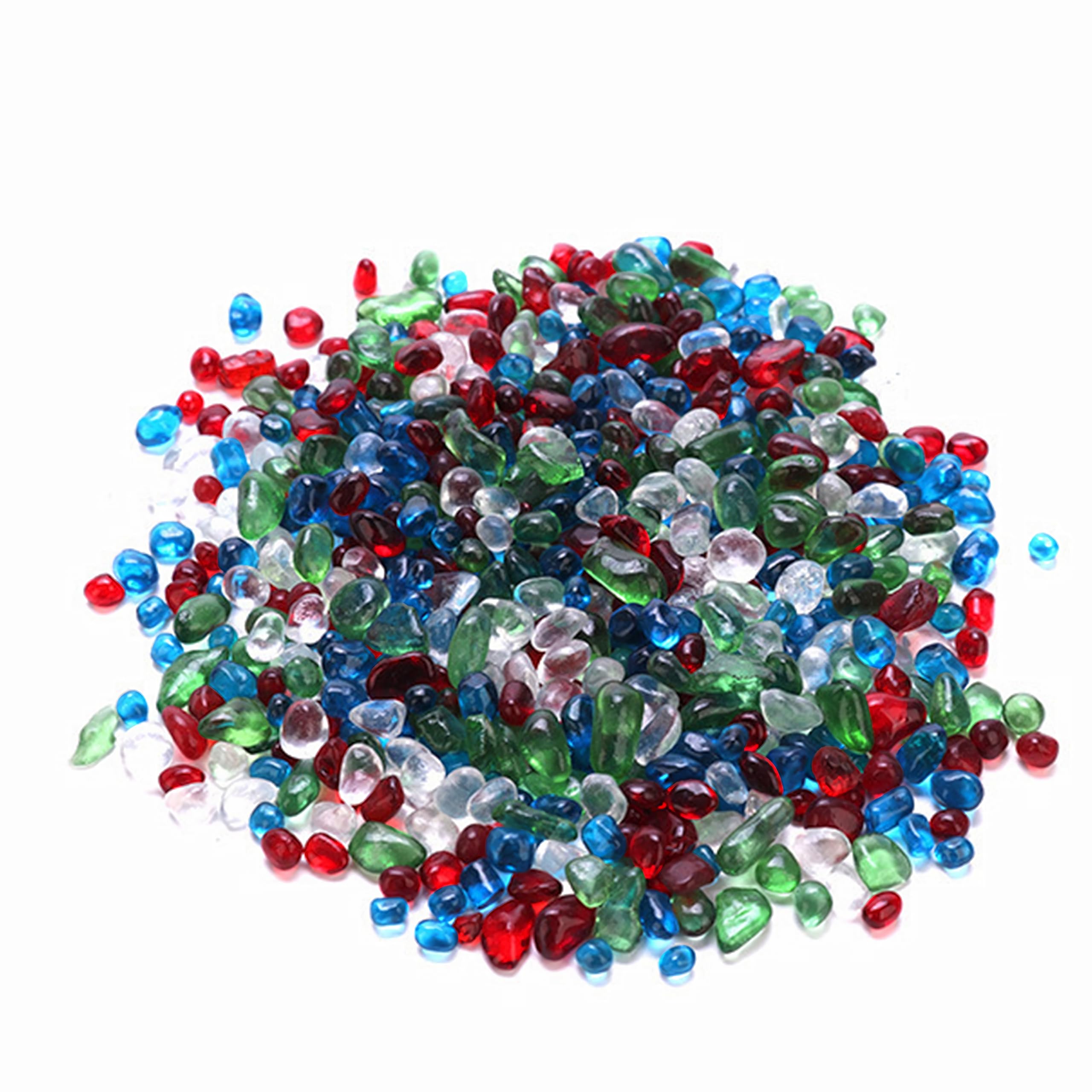 Amazon.co.jp: カラフルなガラス石、500gの水槽の砂利、水族館の