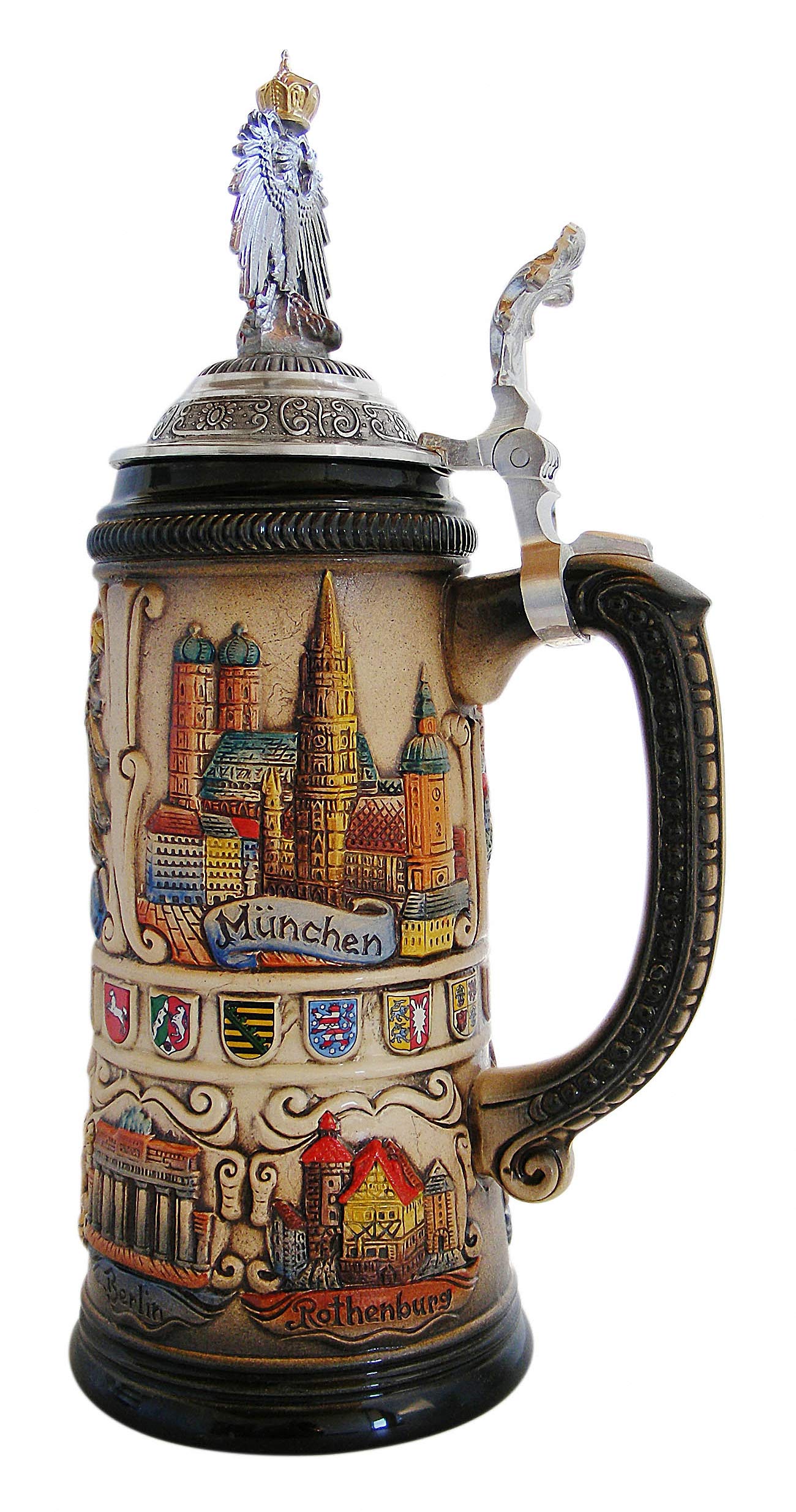 Zöller & Born Bierkrug Städte Seidel 0,75 Liter Bierseidel