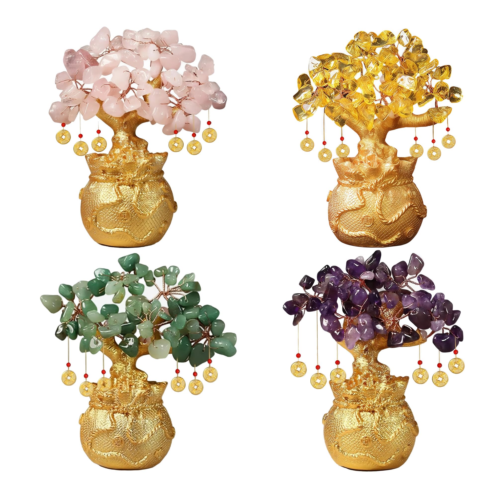 Amazon.com: Chiorgone Citrine Crystal Money Tree – Feng Shui