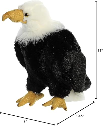 Miniatura 6 de Aurora® Playful Wild Life Regal Eagle - Compañero reconfortante - Juego imaginativo - Negro 10.5 pulgadas