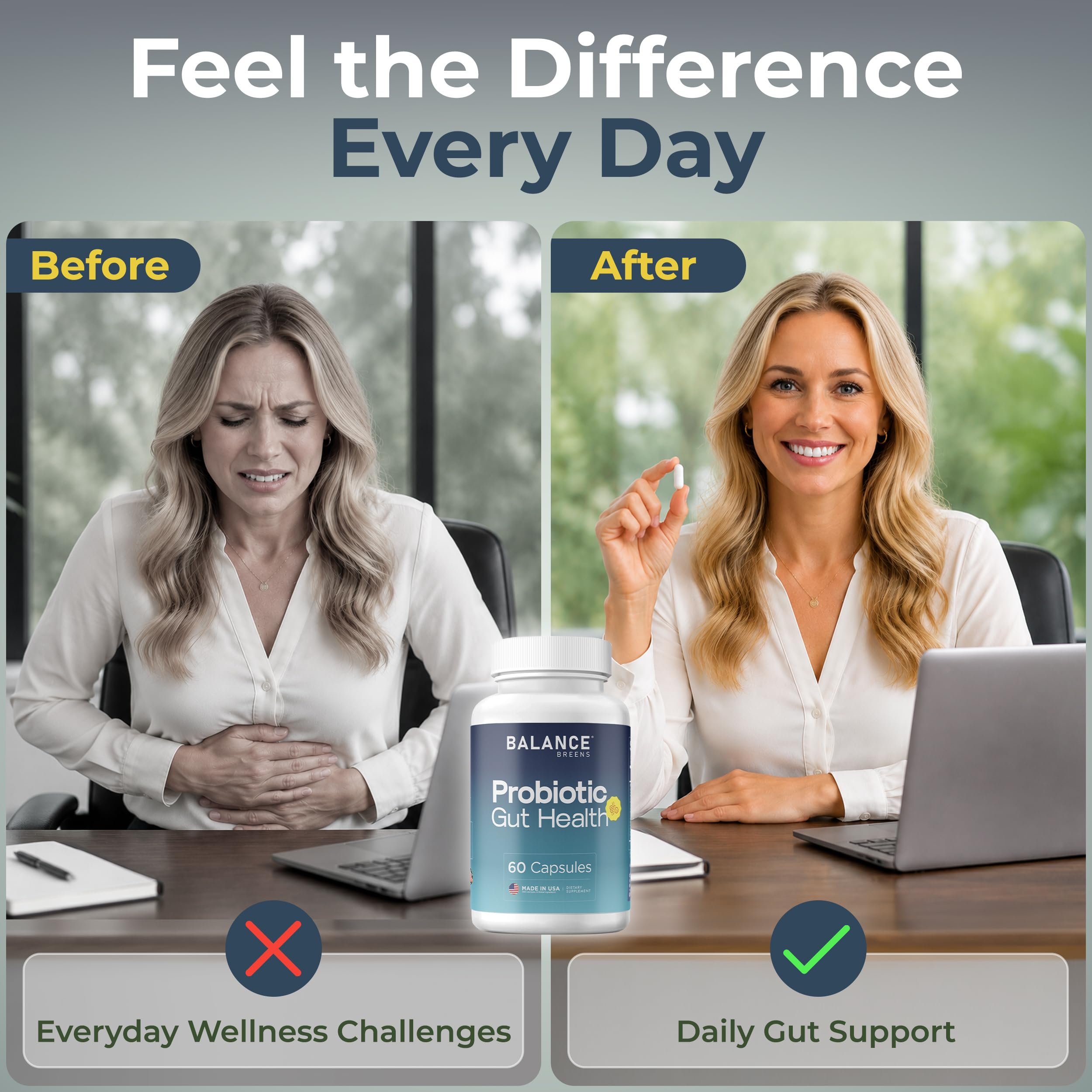 Balancebreens Probiotics 50 Billion CFU, 15 Strains, 60 Capsules — Amazon image 9