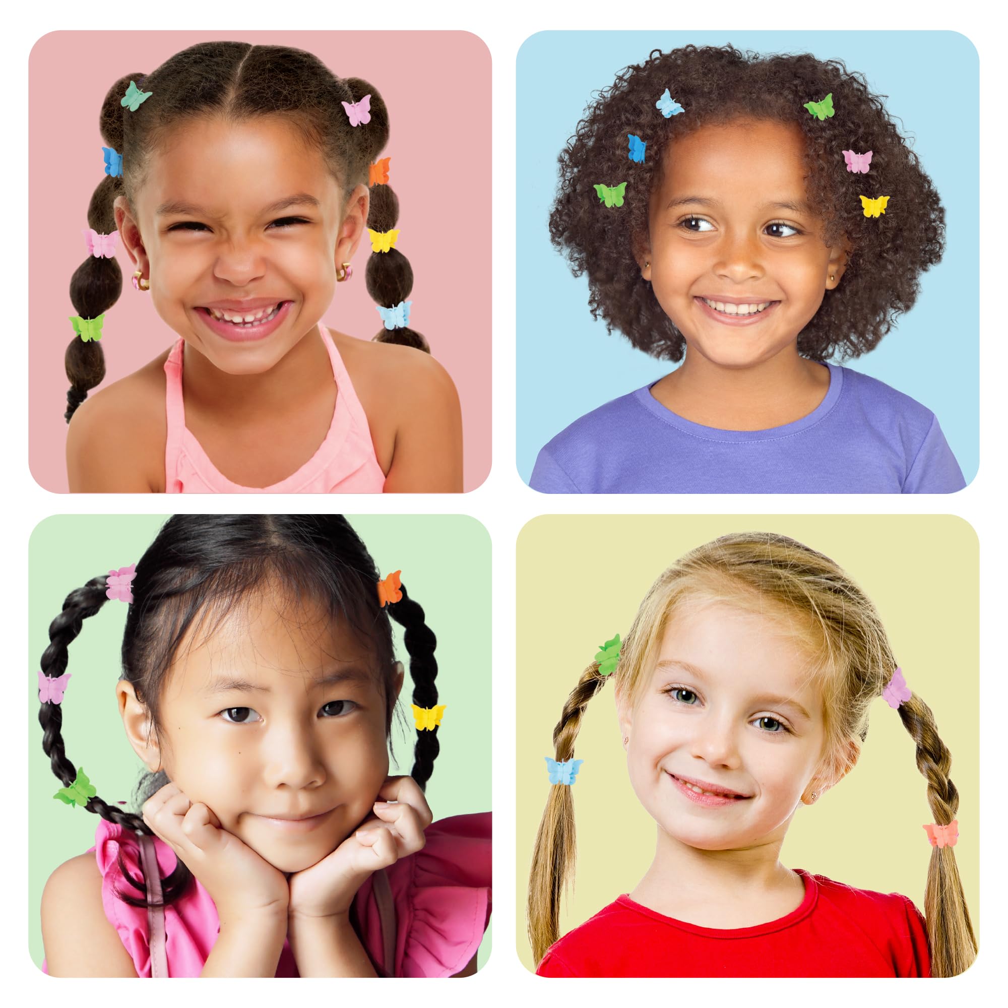 Amazon.com: RED by Kiss 24 Pieces Kids Barrettes, Self Hinge