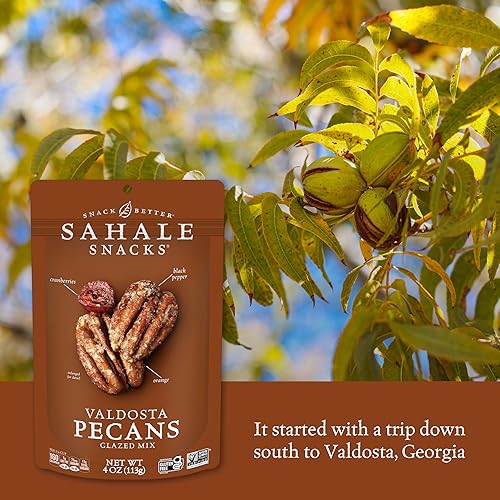 Miniatura 94 de Sahale Snacks - Mezcla glaseada de nueces de macadamia, anacardos, vainilla y mandarina, 1.5 onzas (paquete de 18)