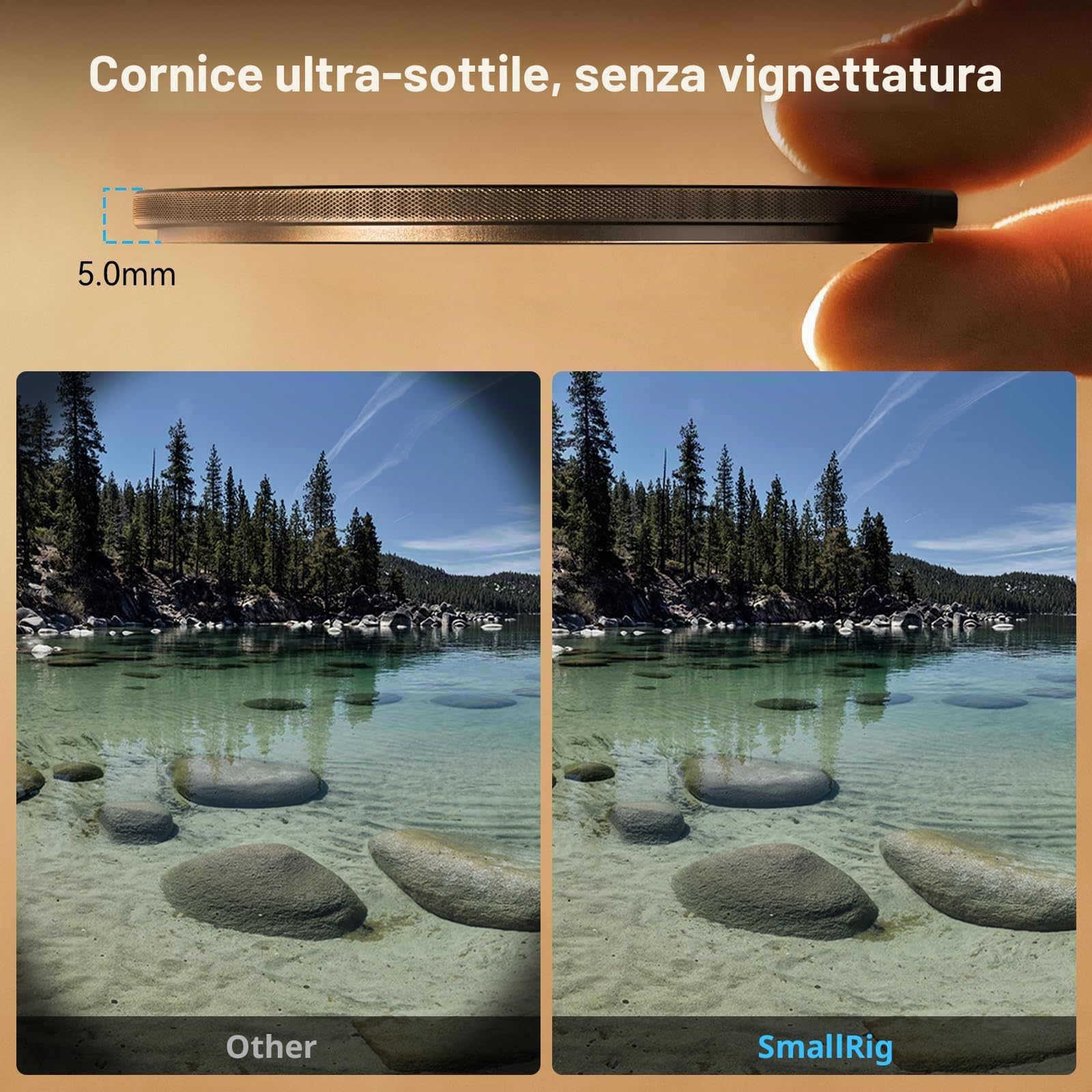 SMALLRIG Filtro Polarizzatore Circolare Magnetico da 67 mm + Anello Filtrante Filettato da 67 mm, Vetro Ottico HD Filtro Polarizzatore Circolare Multi Nano Rivestito a 28 Strati CPL Magnetico - 4582