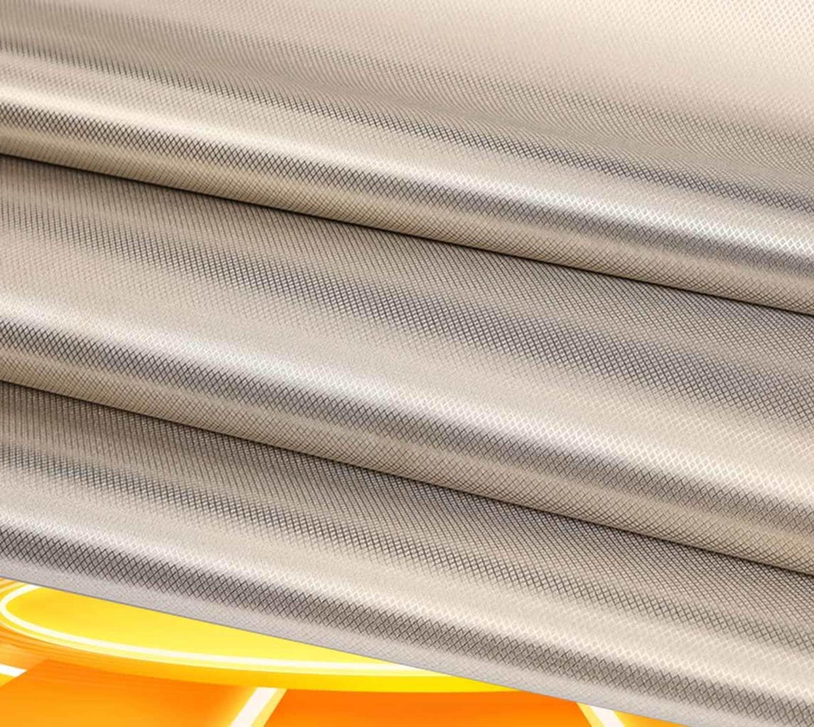 Faraday Fabric Military Grade EMF Fabric Copper Fabric Signal Blocking Cloth Grounding EMI/RFID Shielding Cell Phone/WiFi,silver-7x1.1m