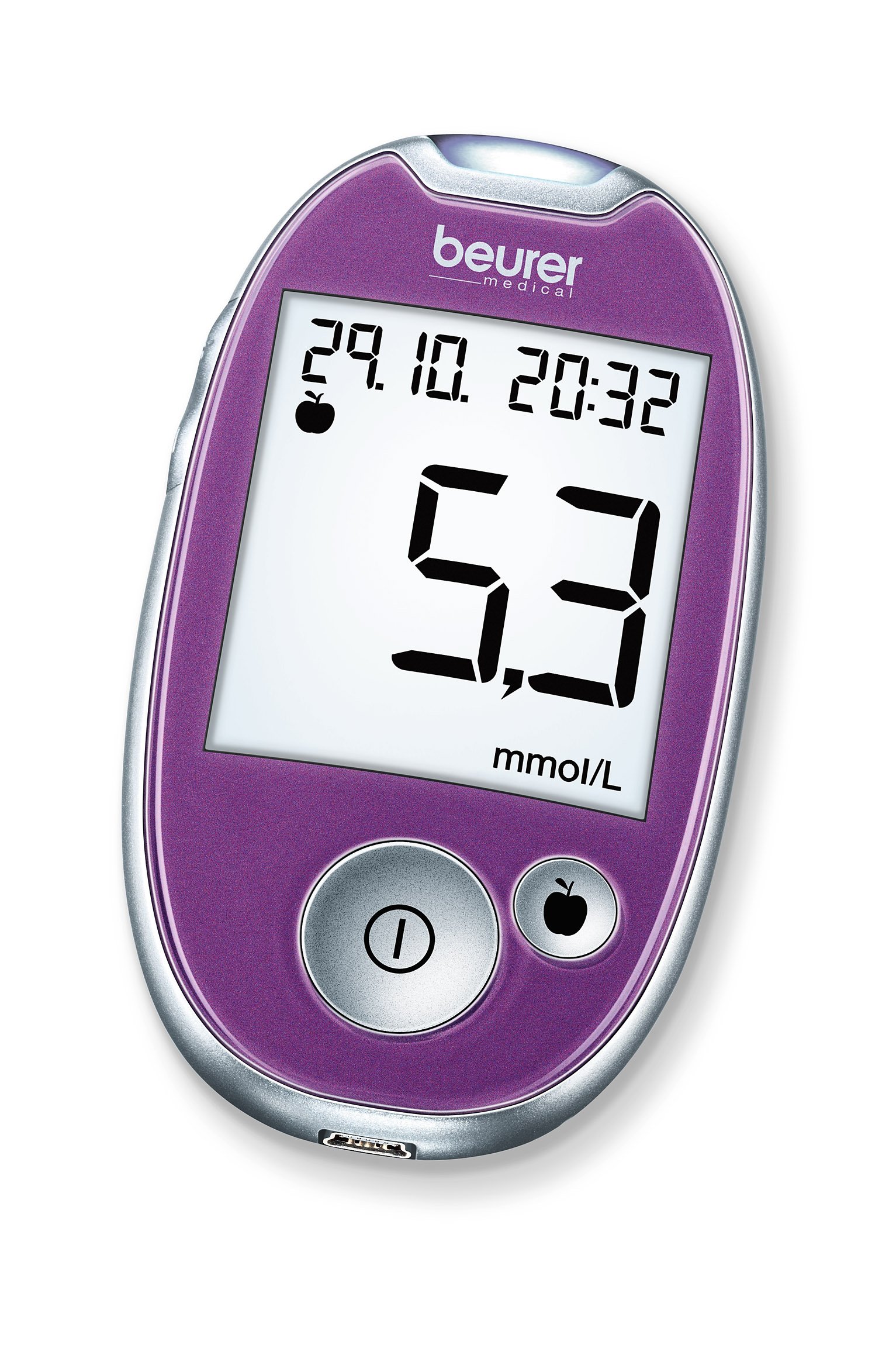 Blutzuckermessgerät Beurer GL 44 mmol/l Lila