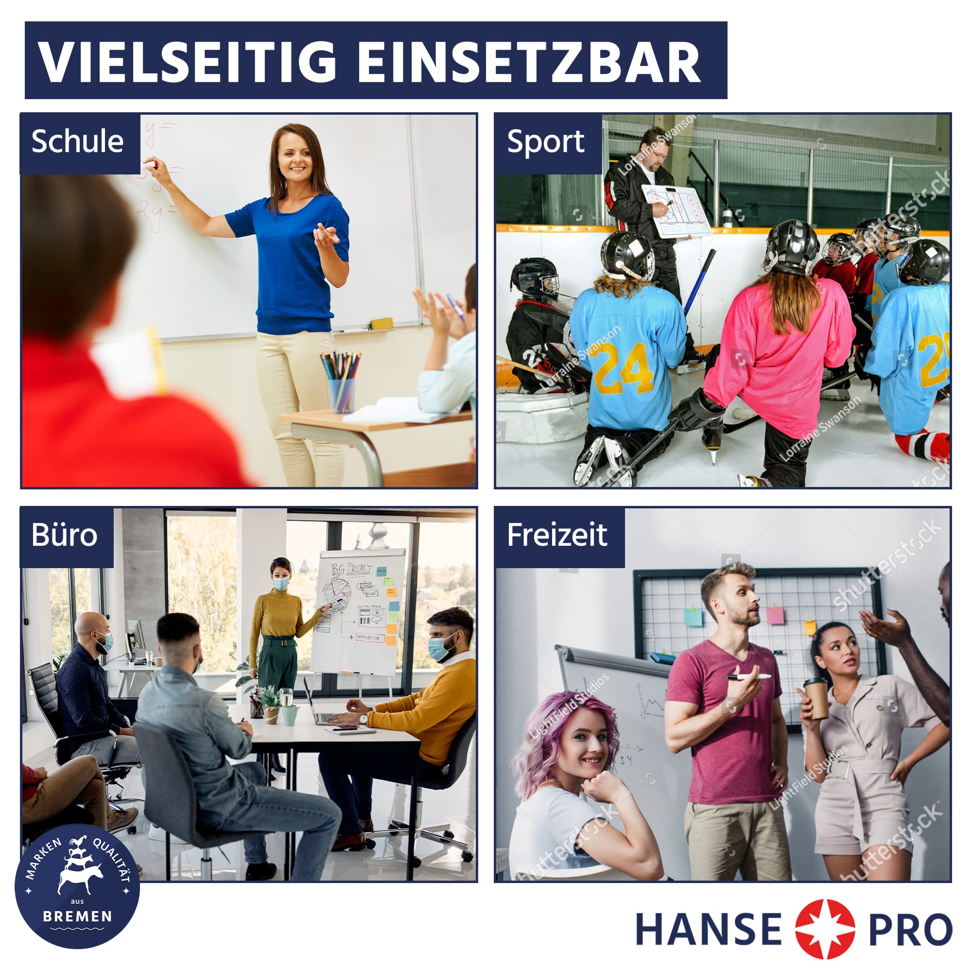 HANSE PRO Whiteboardreiniger, 1 x 5 Liter I Cleaner I Löscher I Zubehör I Tafel-Reiniger I Flipchart I Spray I Reinigung und Pflege I Vorrats-Kanister I ideal zum Umfüllen