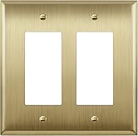 Vista 40 de LIDER Placa decorativa de pared de metal para interruptor o receptáculo, cubierta de salida de acero inoxidable, resistente a la corrosión